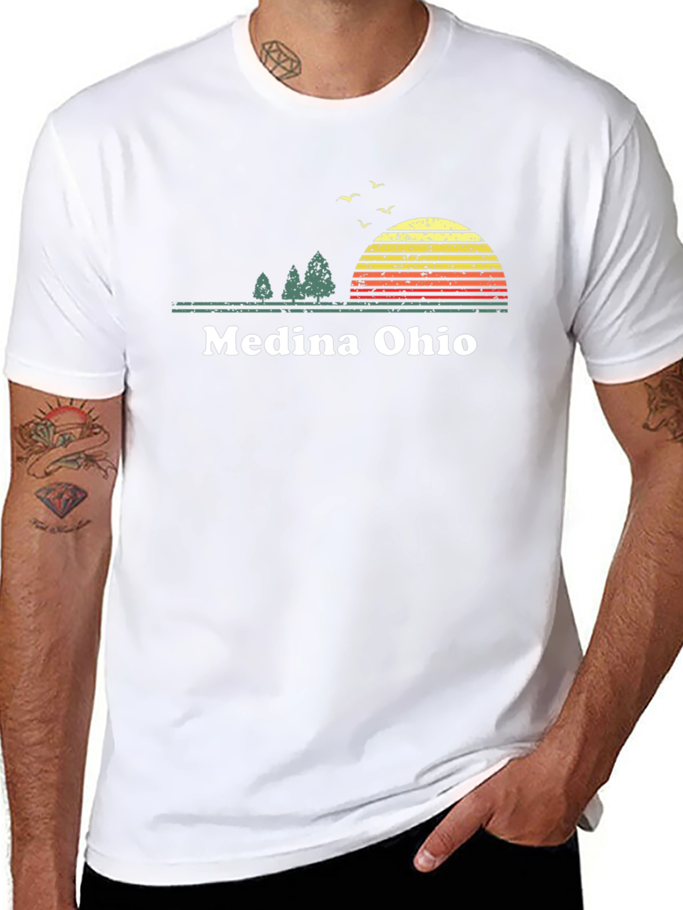 Medina Ohio Sunset Graphic T-Shirt