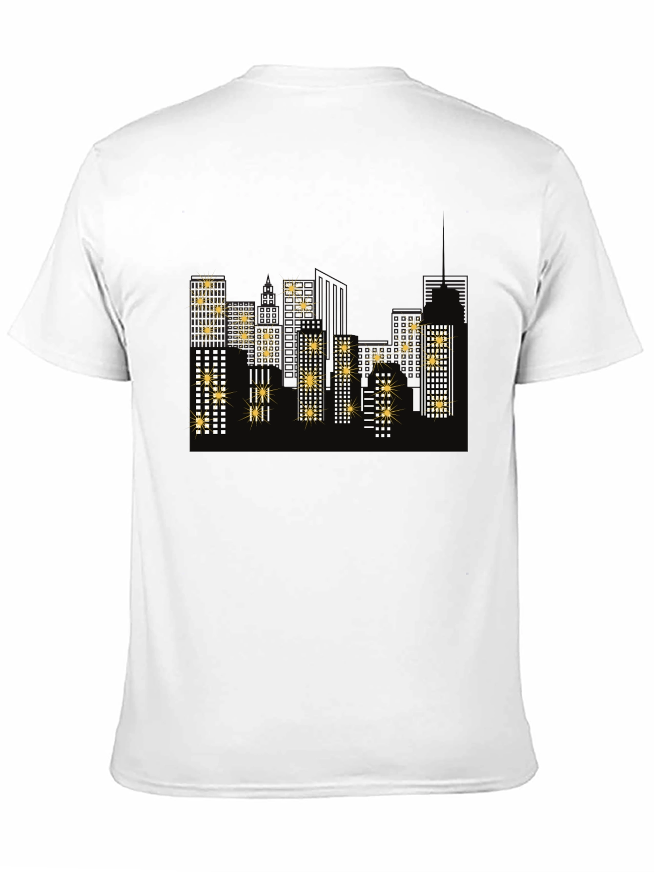 Cityscape Graphic T-Shirt - Black