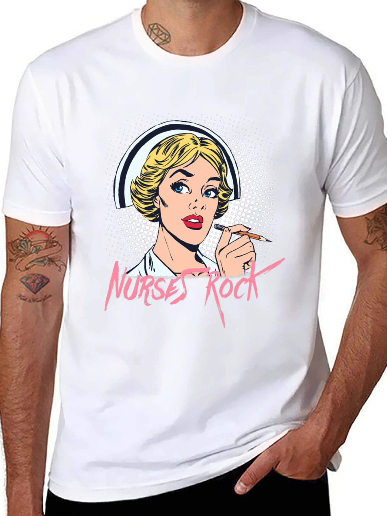 Nurses Rock Graphic T-Shirt
