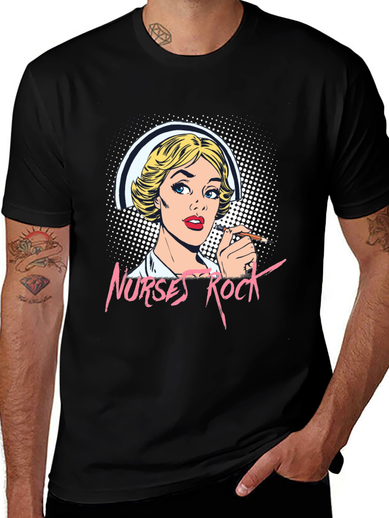 Nurses Rock Graphic T-Shirt