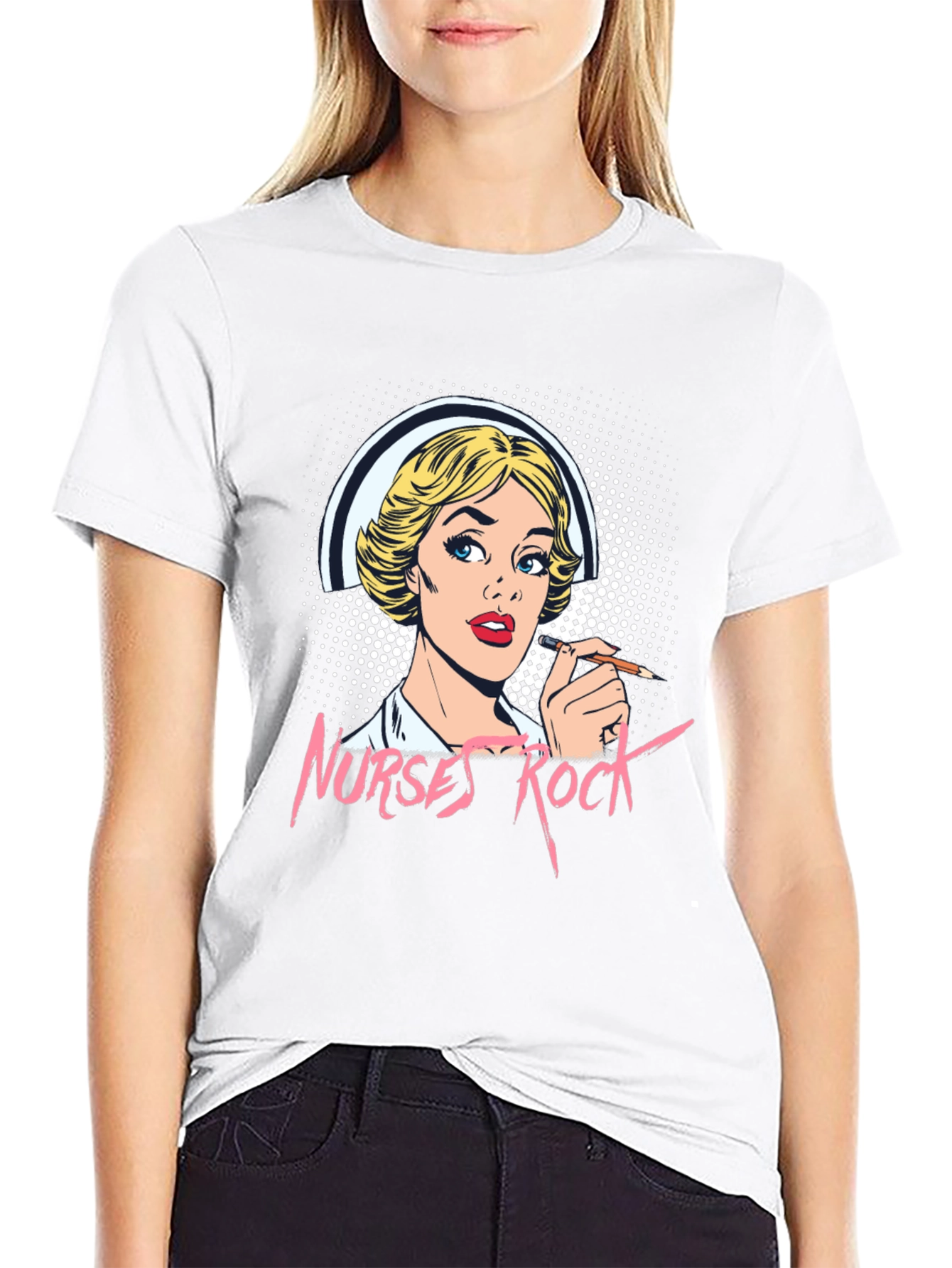 Nurses Rock Graphic T-Shirt