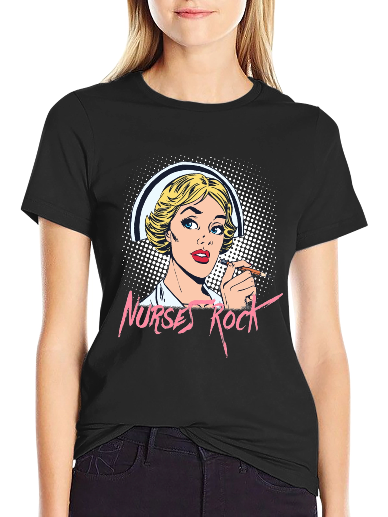 Nurses Rock Graphic T-Shirt