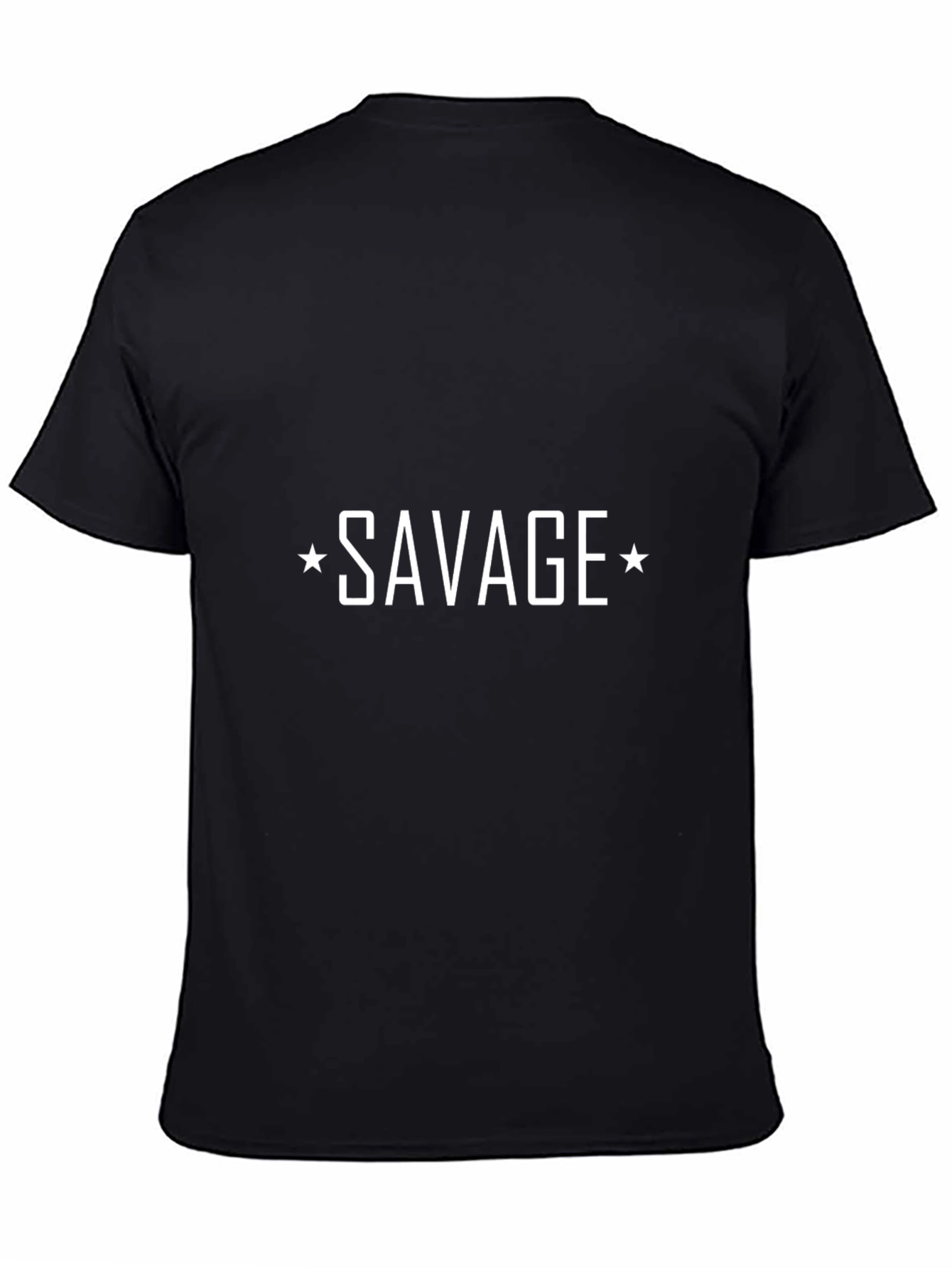 Savage Graphic Tee - Bold Black Cotton T-Shirt