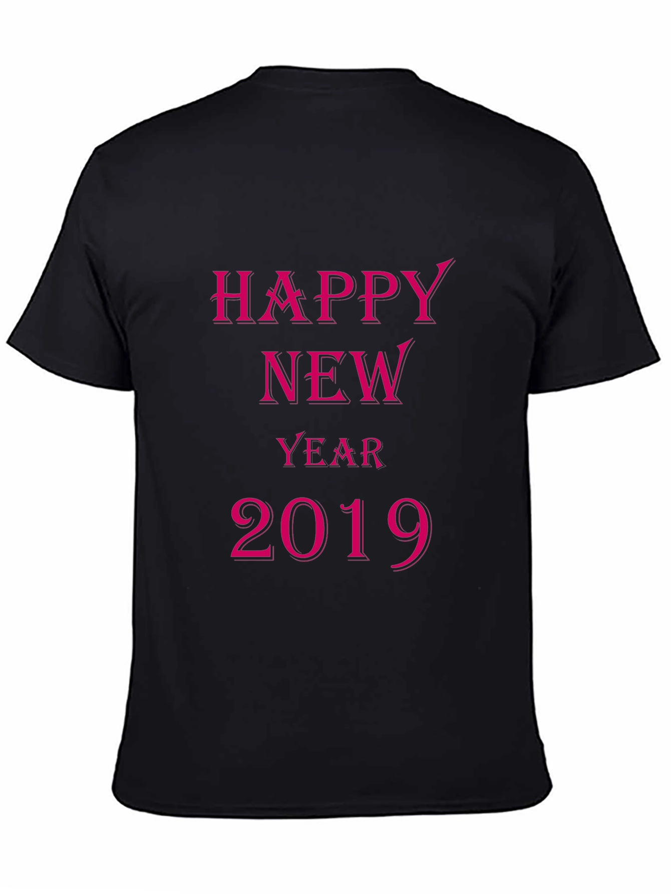 Happy New Year 2019 Black T-Shirt