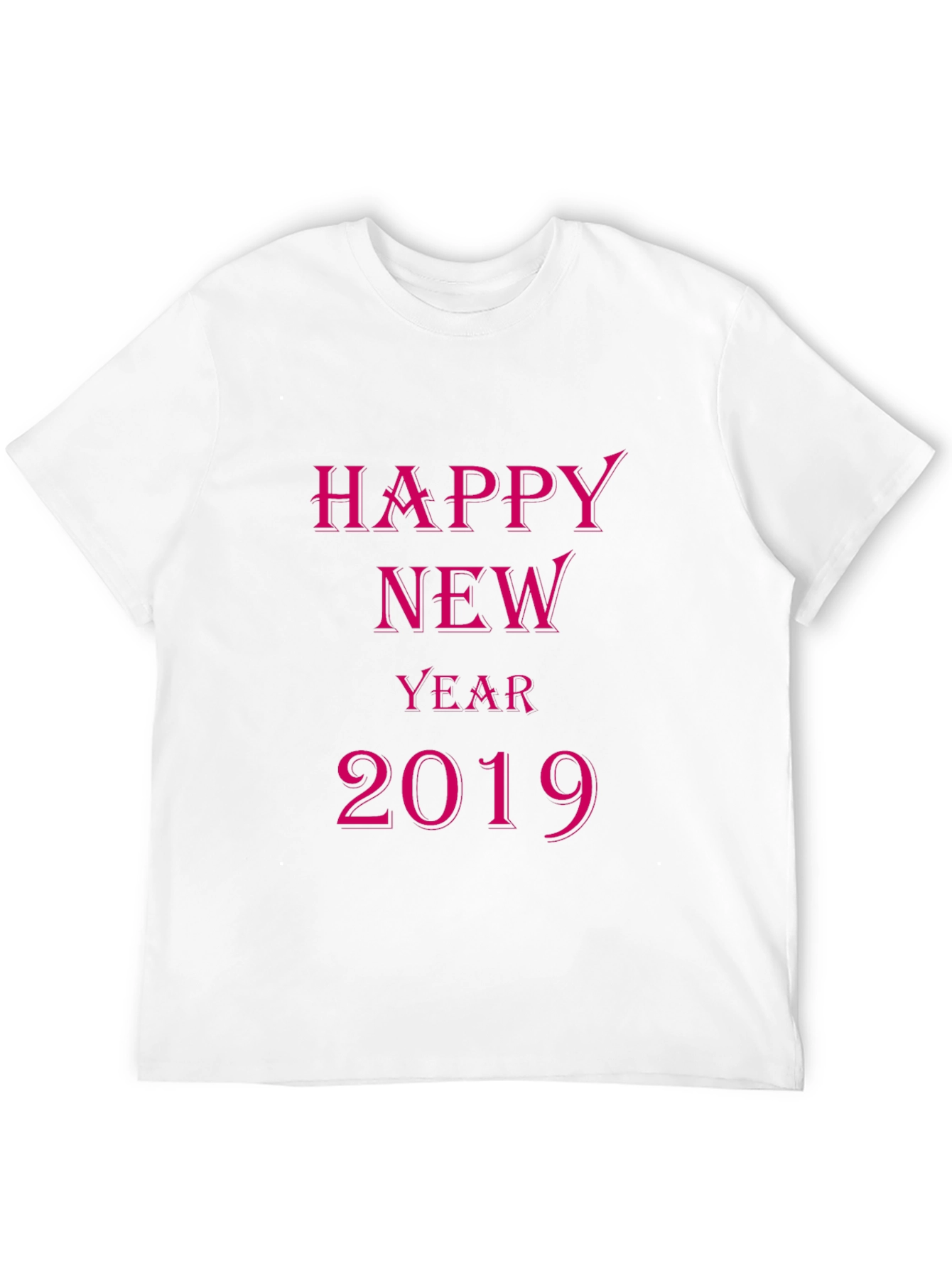 Happy New Year 2019 Black T-Shirt