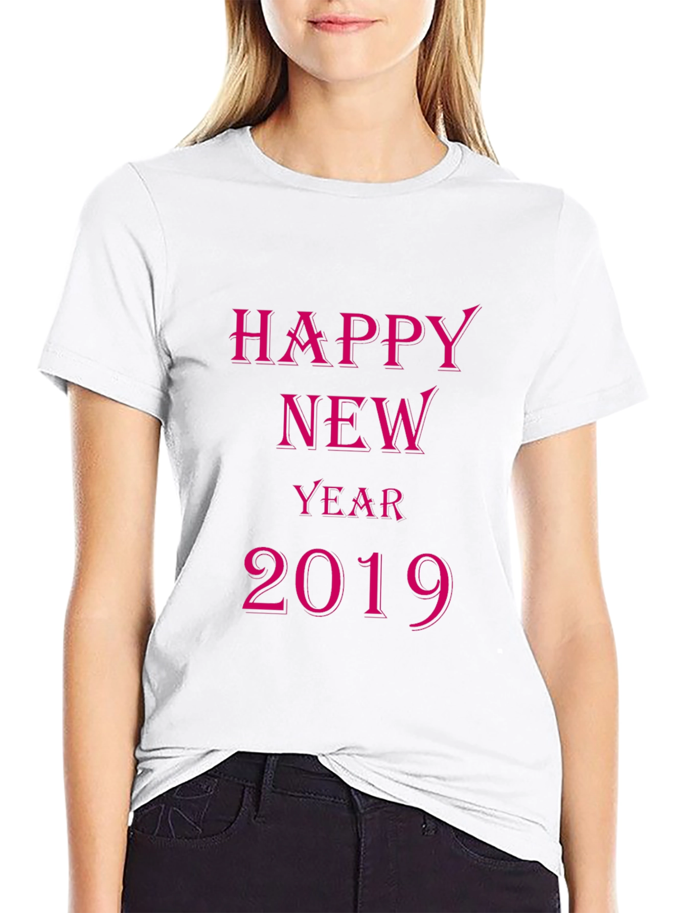 Happy New Year 2019 Black T-Shirt