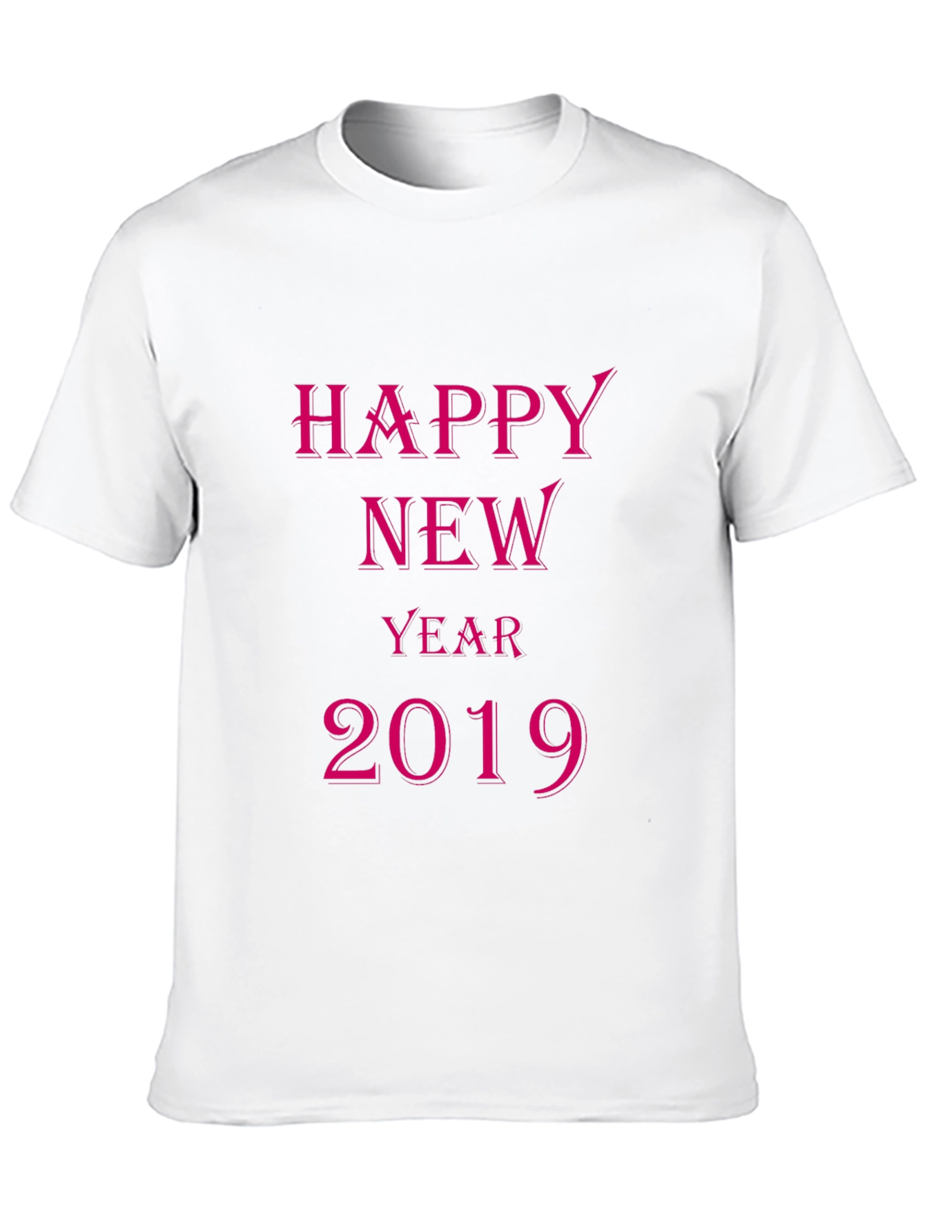 Happy New Year 2019 Black T-Shirt
