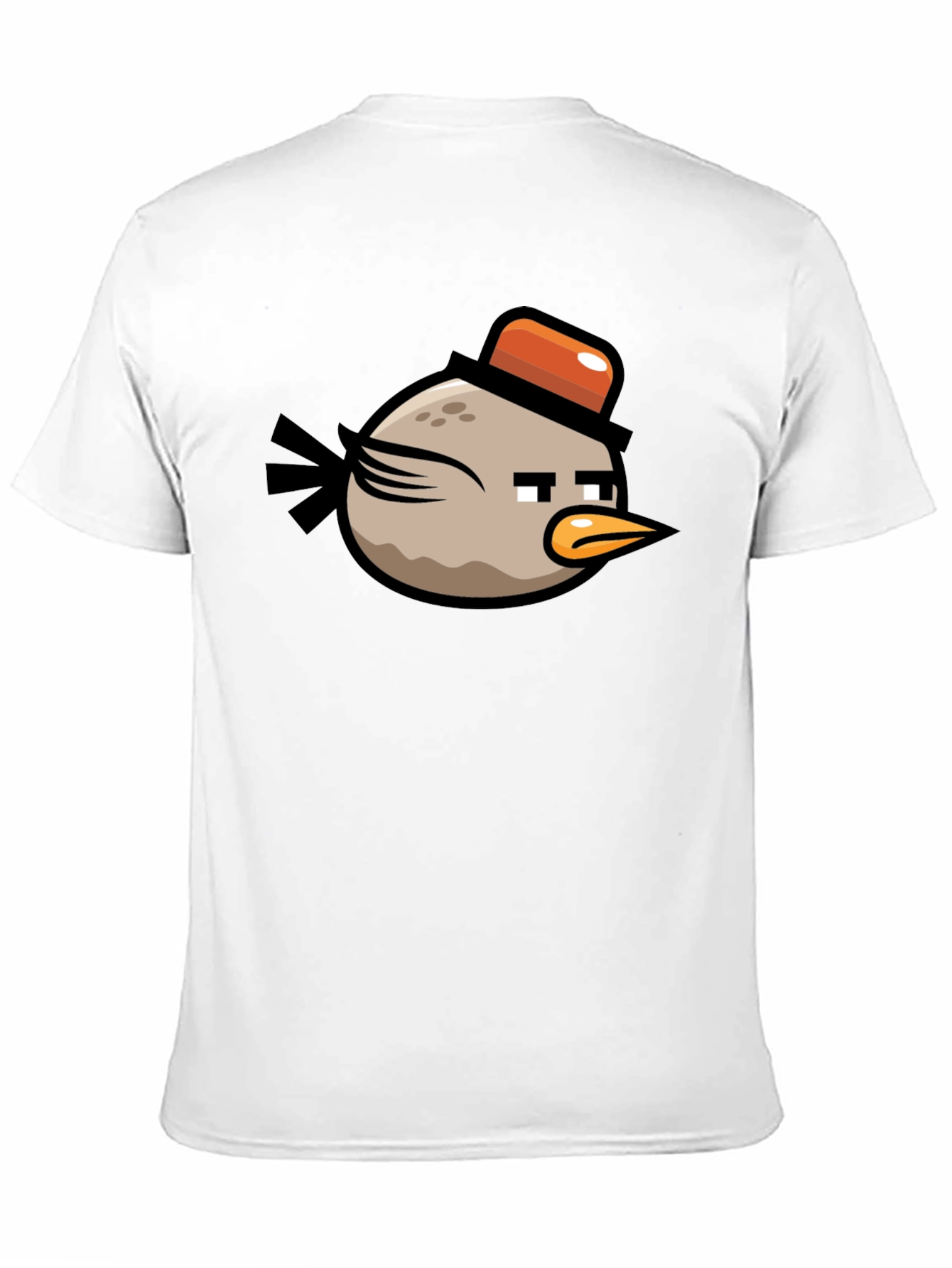 Angry Birds Bomb Character Mens Black T-Shirt