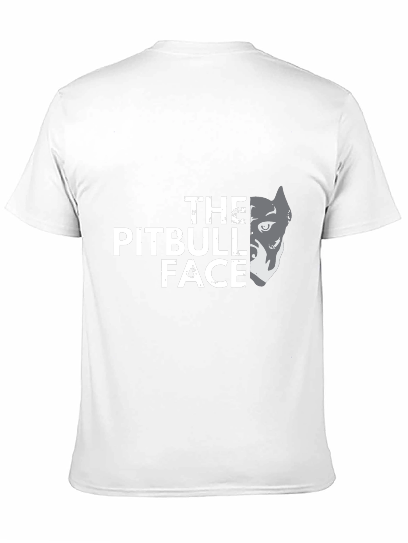 The Pitbull Face Graphic T-Shirt - Black Cotton Tee