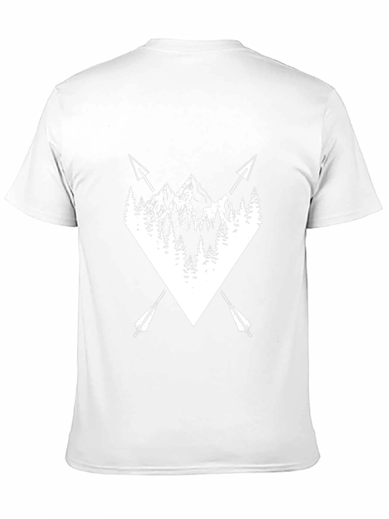 Mountain Arrow Graphic Tee - Black Cotton Blend