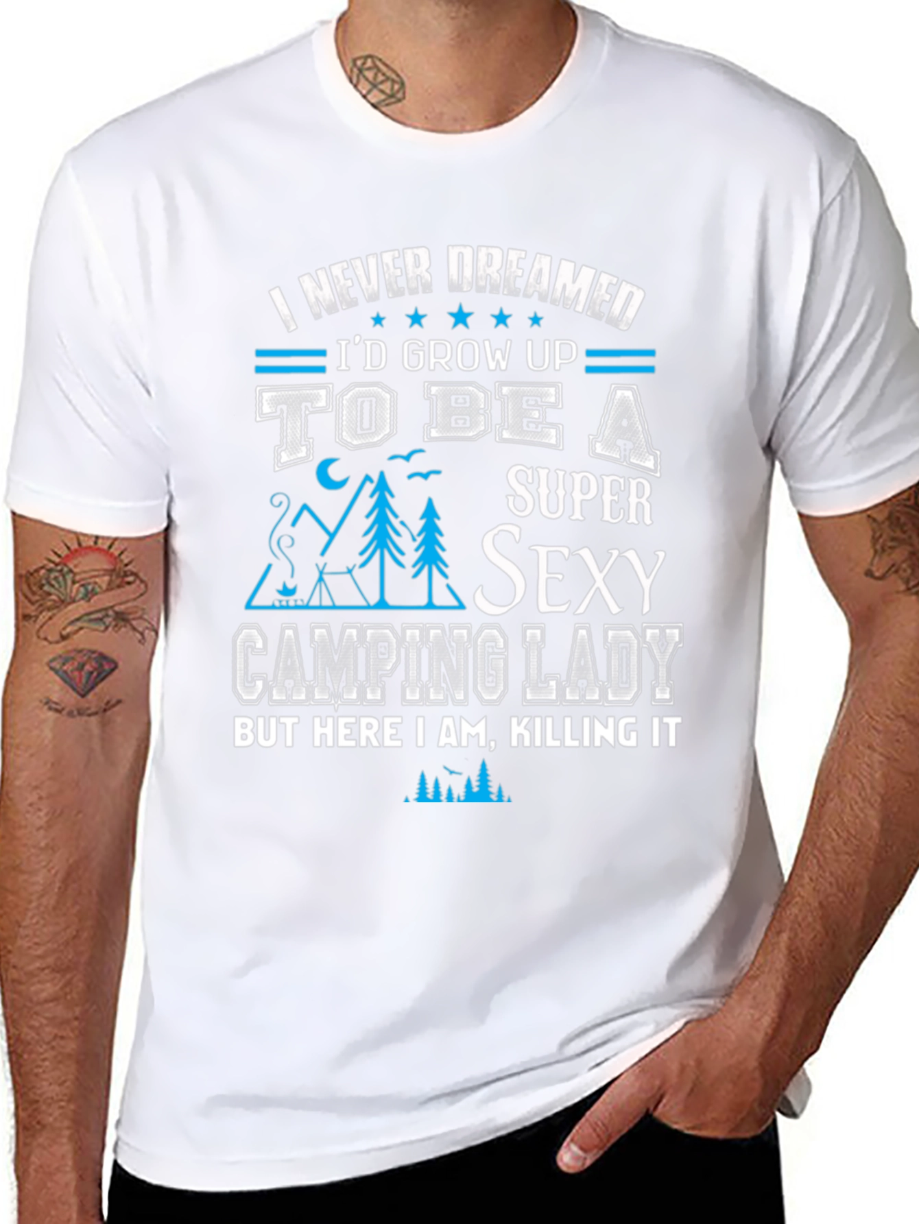 Super Sexy Camping Lady T-Shirt