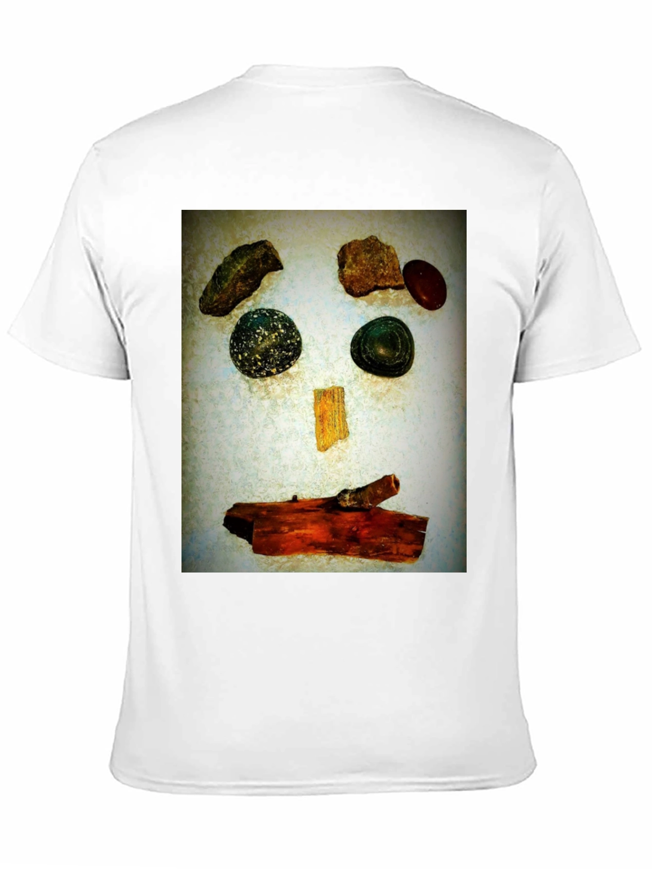 Abstract Face T-Shirt - Stone and Wood Art