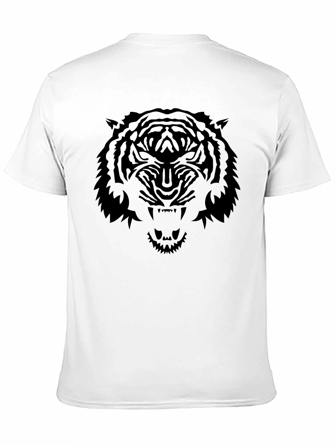 Mens Black Tiger Graphic T-Shirt