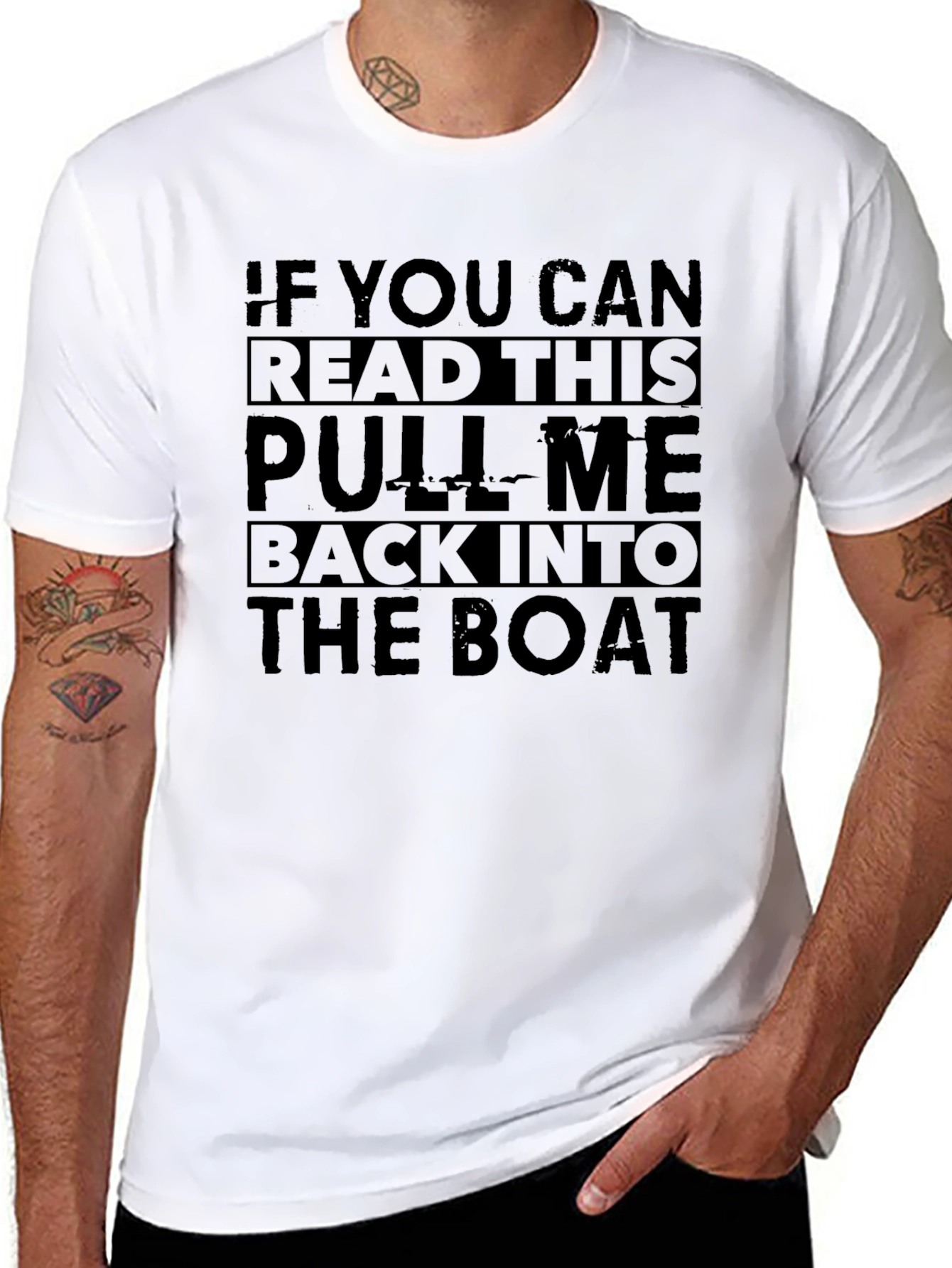 Funny Boating T-Shirt - If You Can Read This