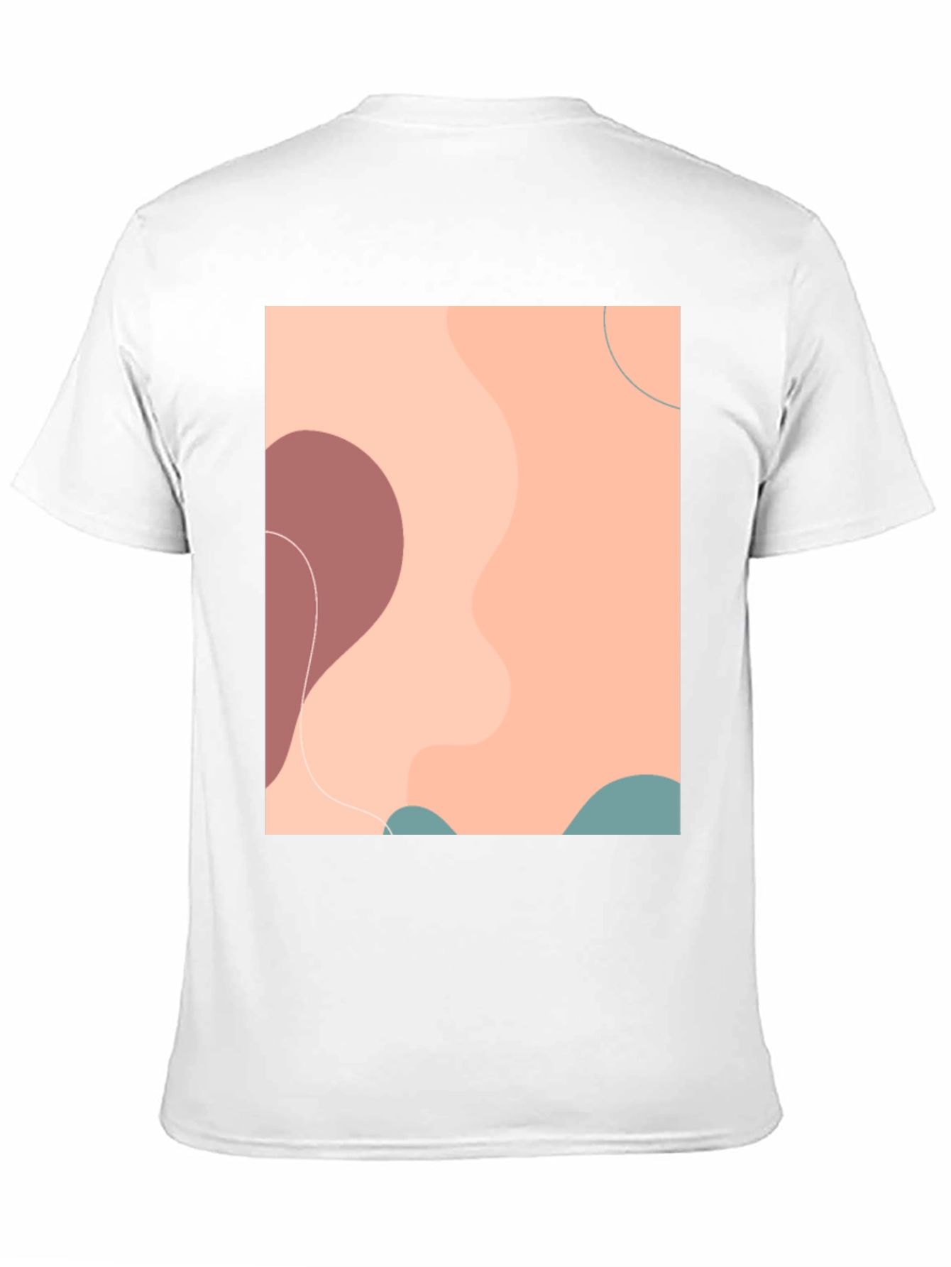 Abstract Graphic Print Mens Black T-Shirt