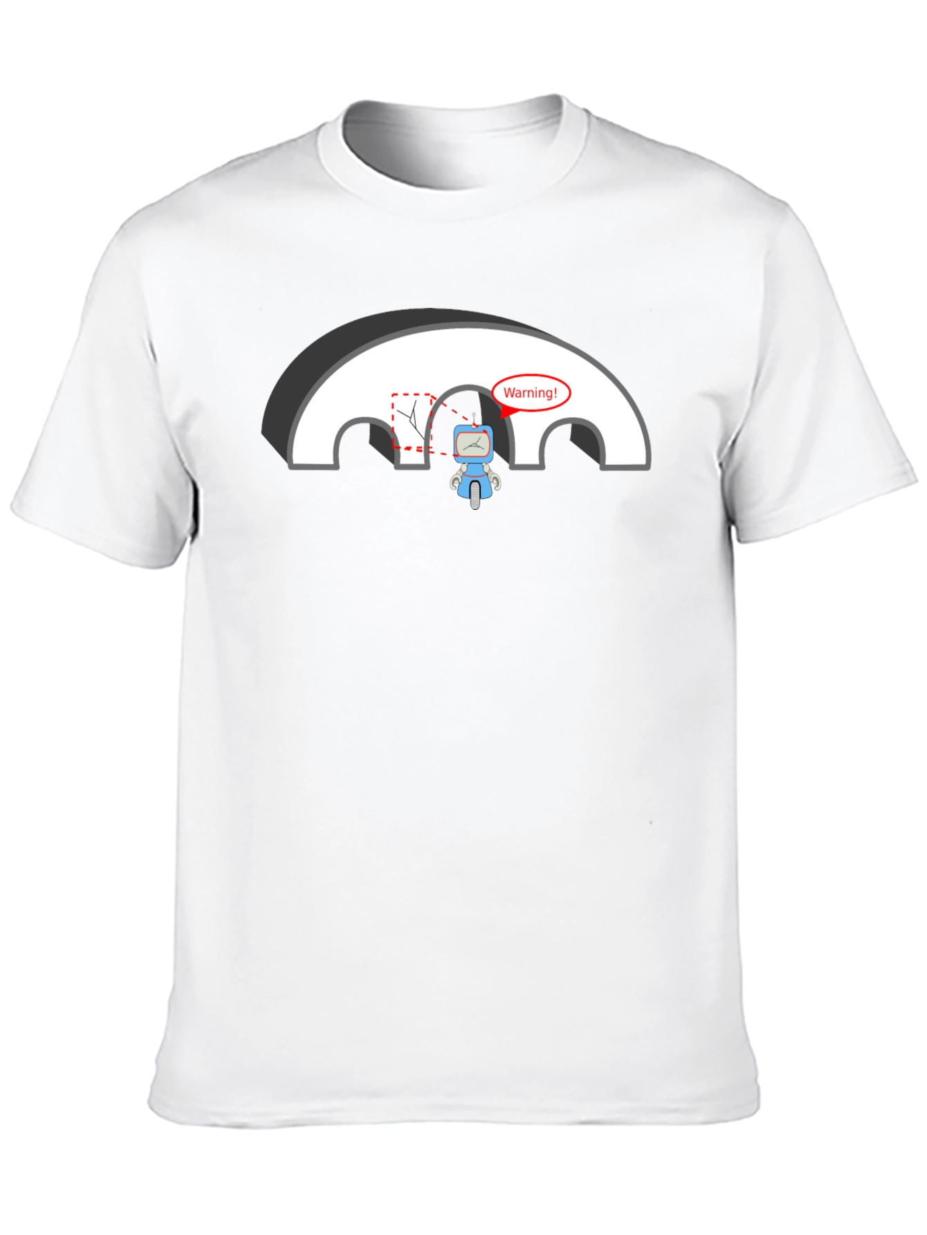 Robot Warning T-Shirt - Circuit Humor