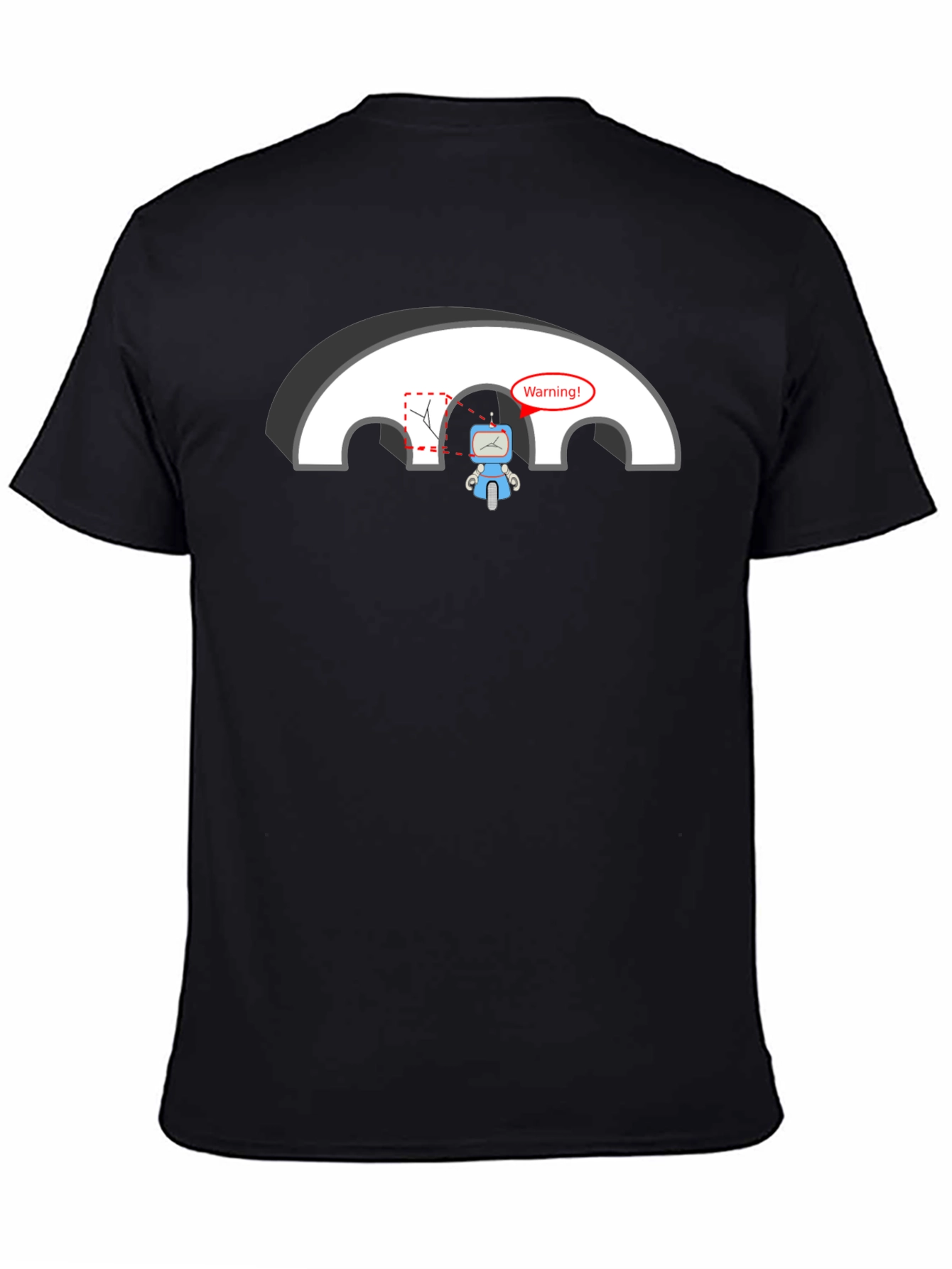 Robot Warning T-Shirt - Circuit Humor