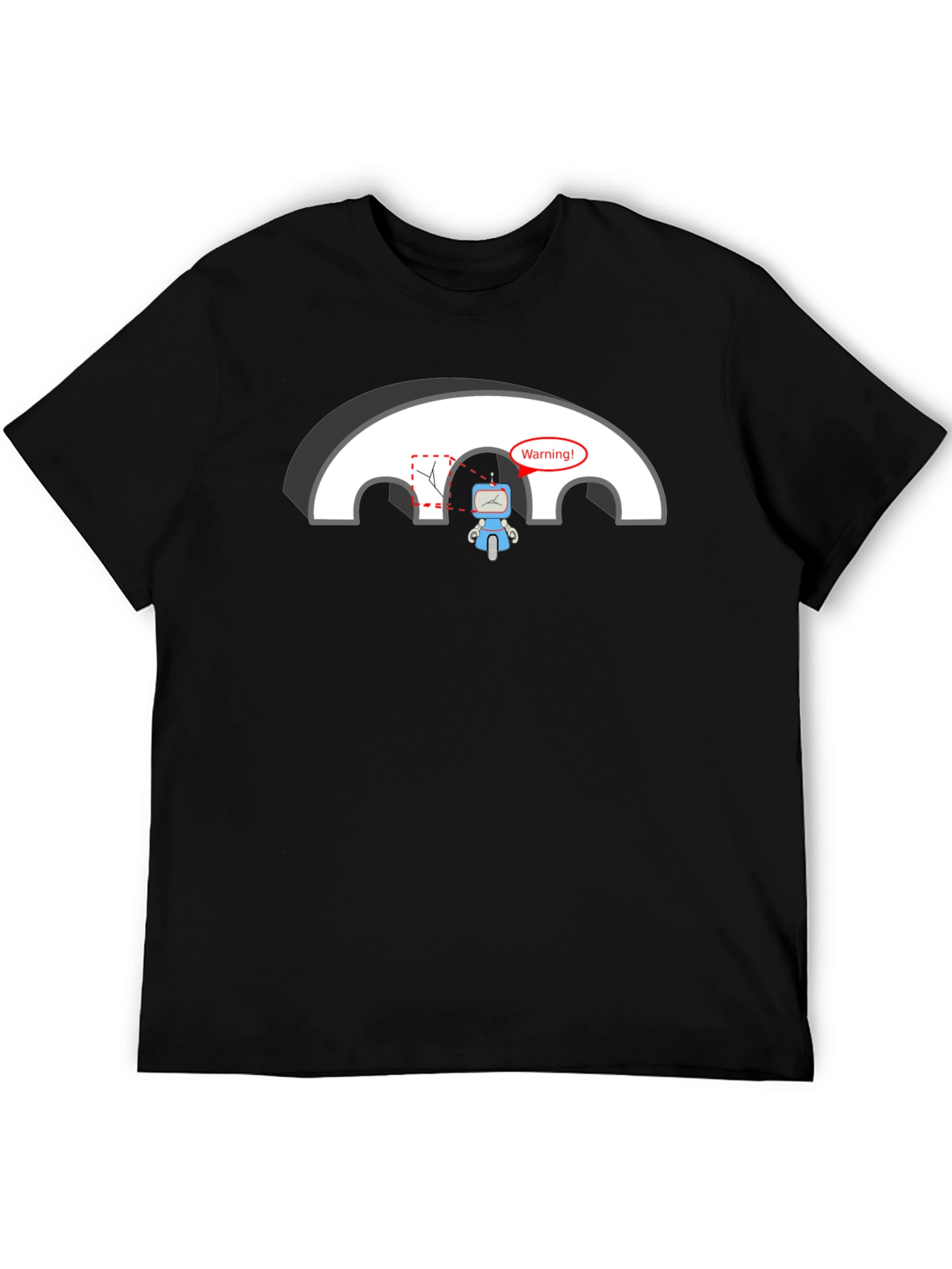 Robot Warning T-Shirt - Circuit Humor