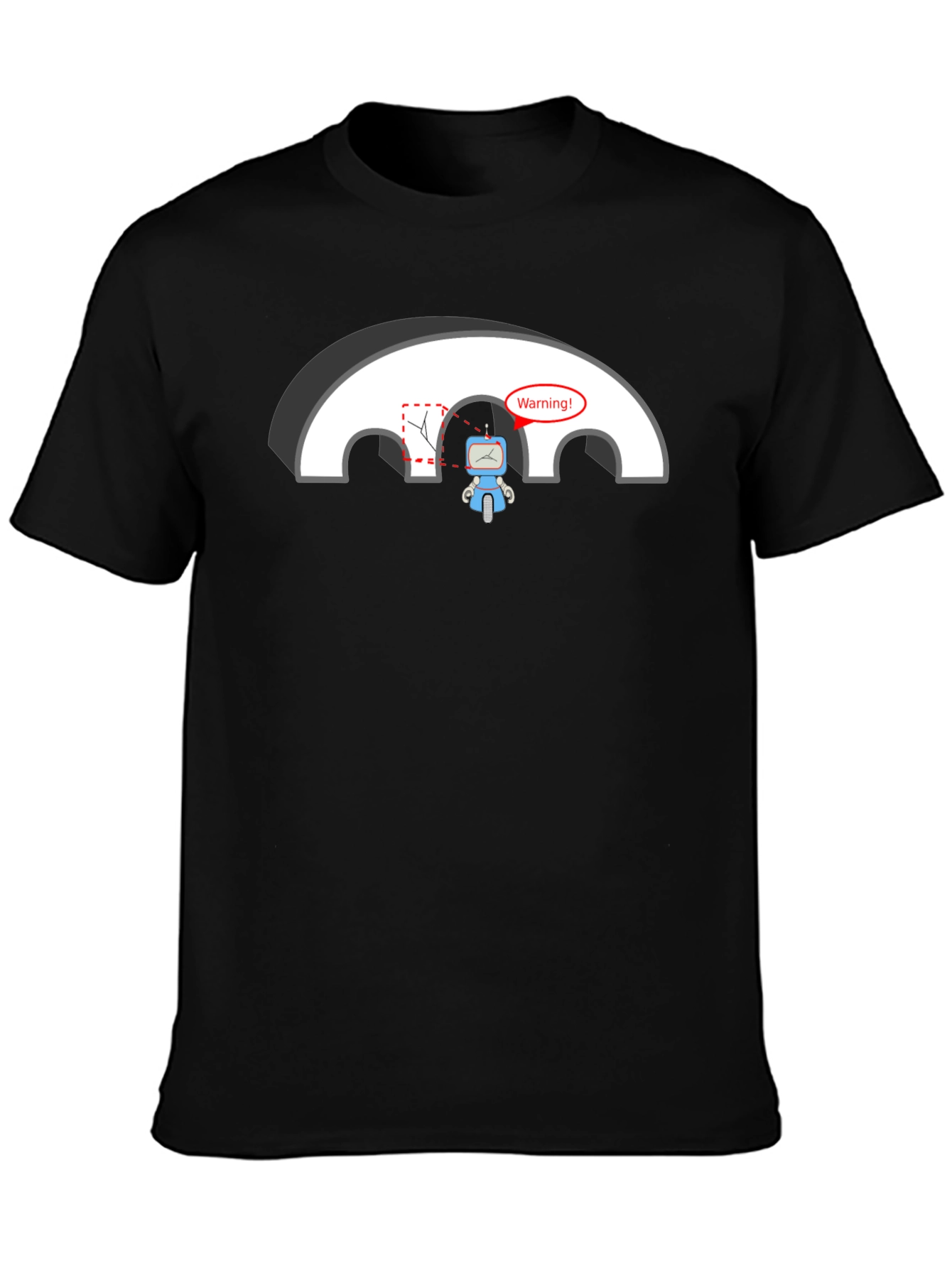 Robot Warning T-Shirt - Circuit Humor