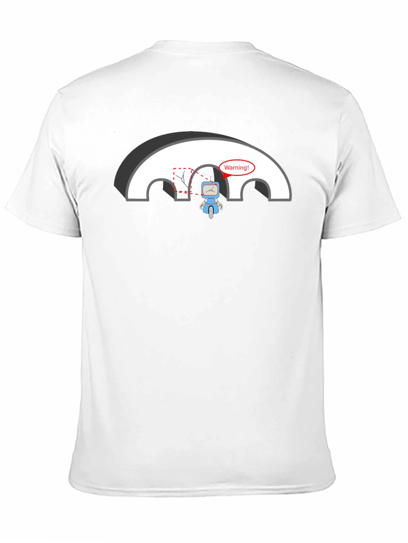 Robot Warning T-Shirt - Circuit Humor