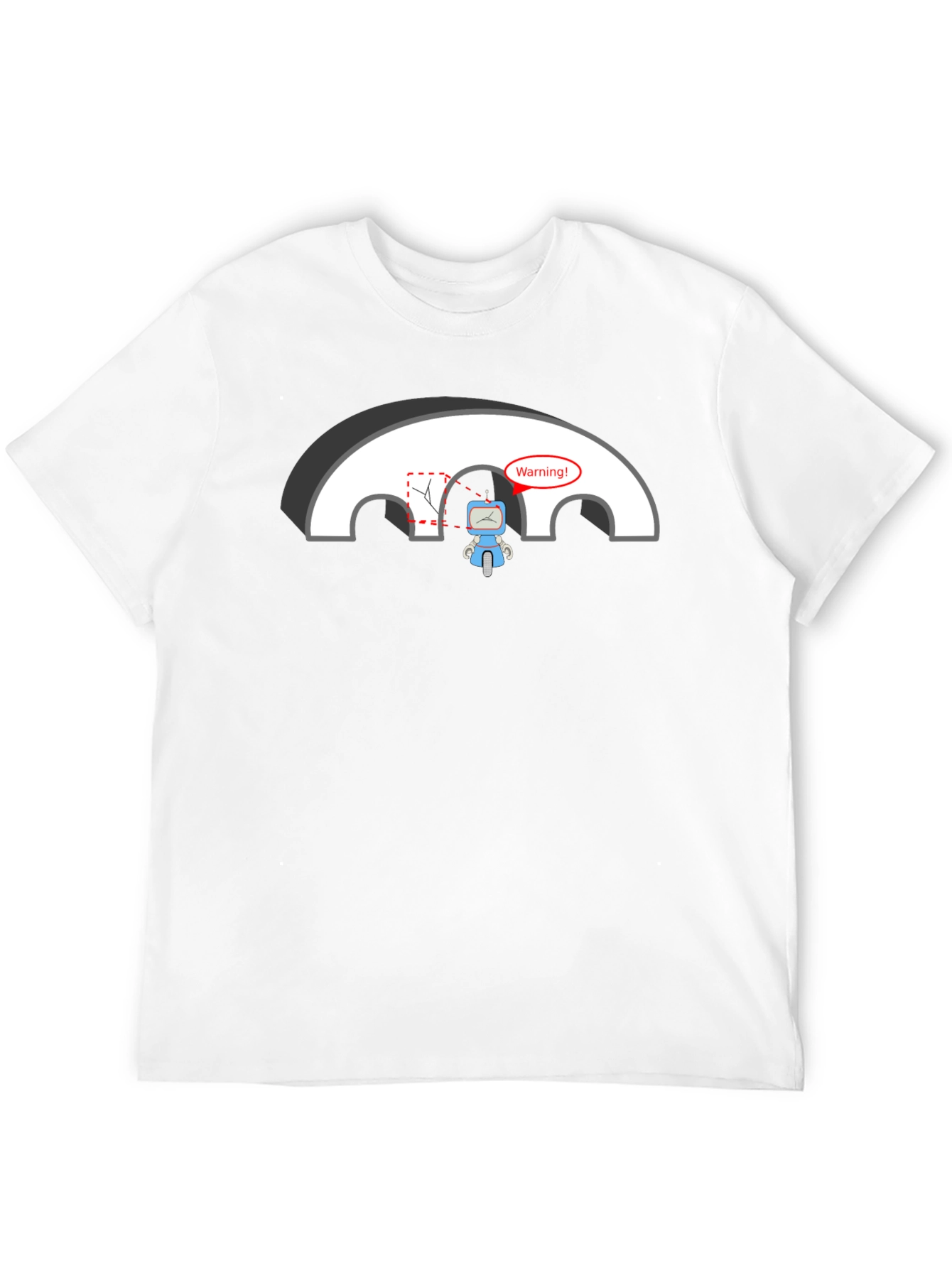 Robot Warning T-Shirt - Circuit Humor