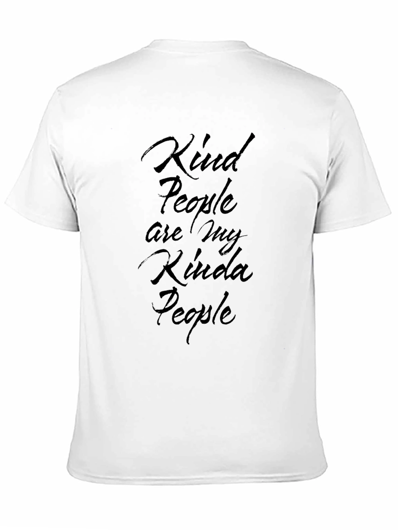 Kind People Graphic Tee - Black Cotton T-Shirt
