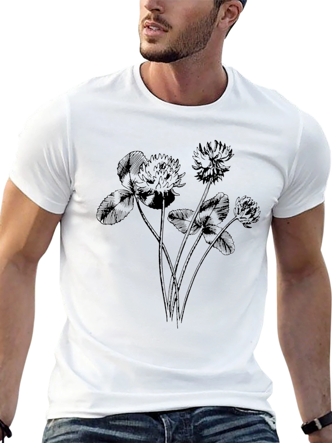 Clover Graphic Tee - Lucky Black T-Shirt