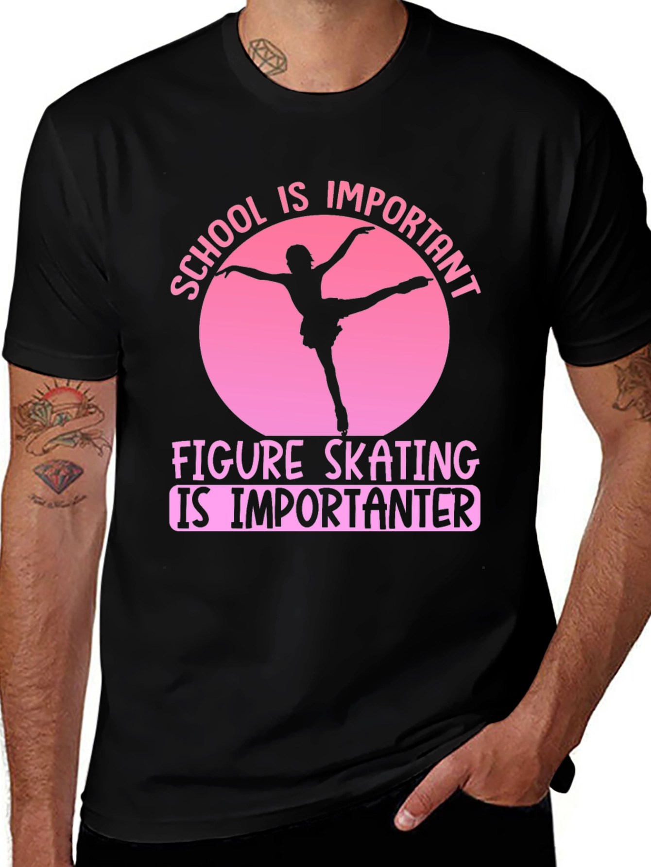 Figure Skating T-Shirt: School is Important
