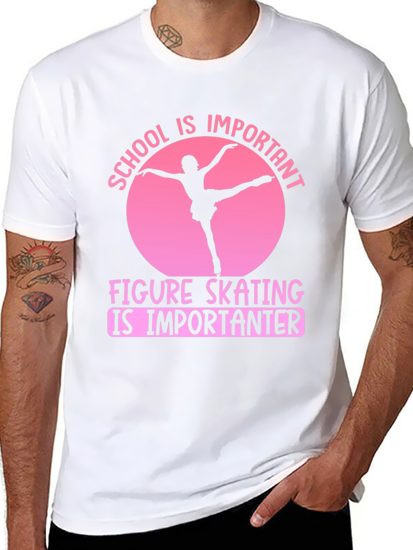Figure Skating T-Shirt: School is Important