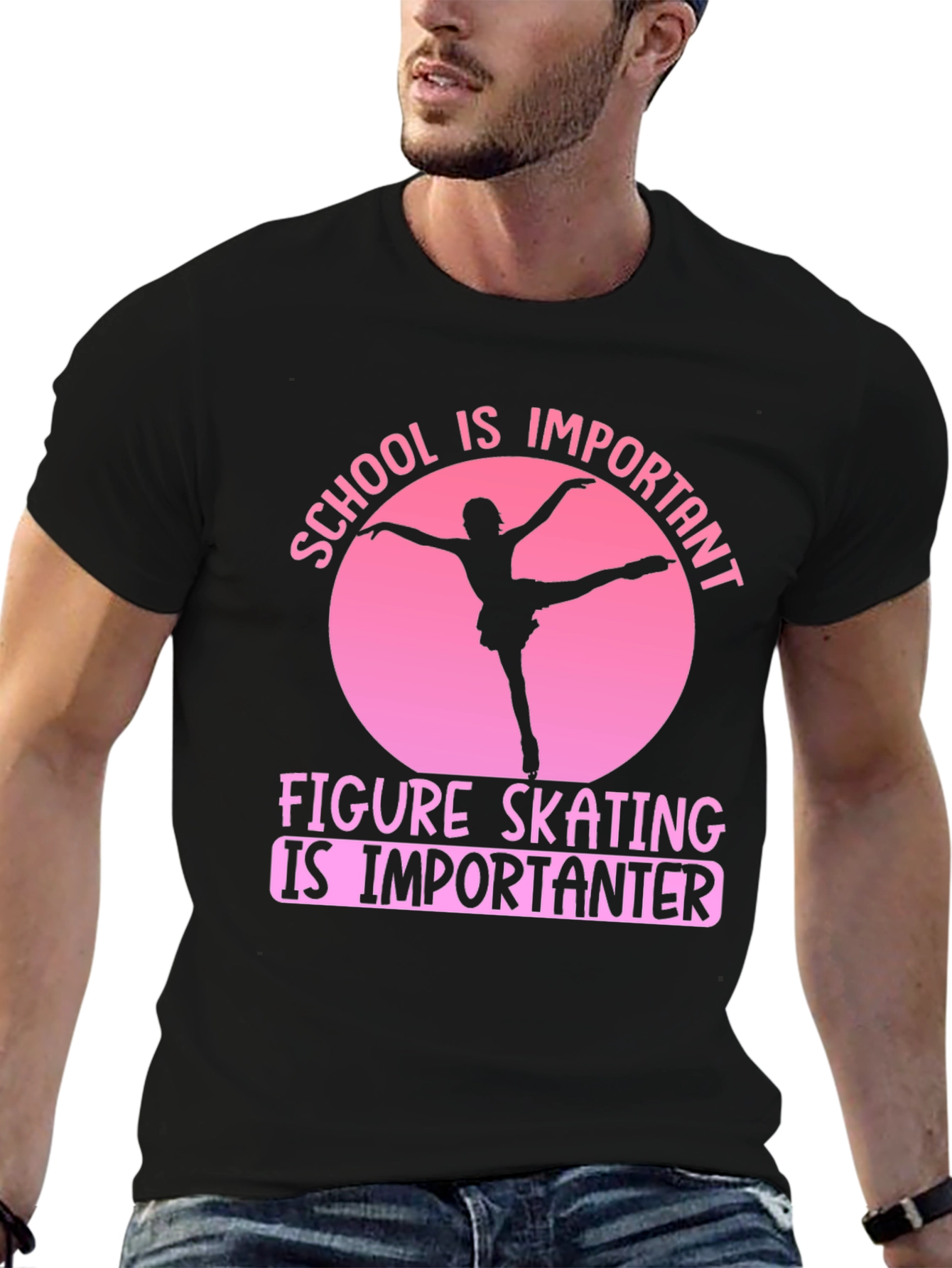 Figure Skating T-Shirt: School is Important