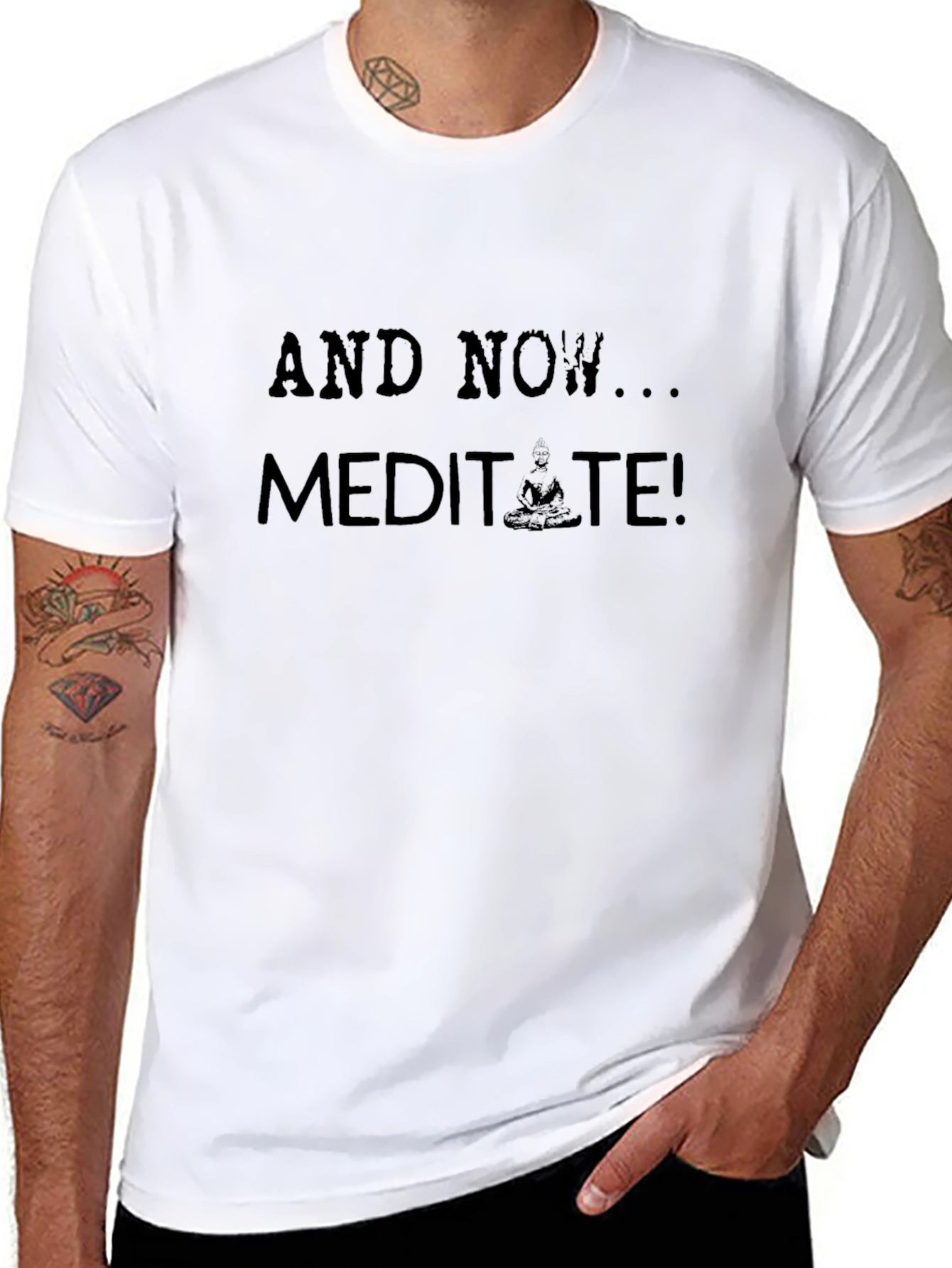 Meditate T-Shirt - Zen Mind Relaxed Style