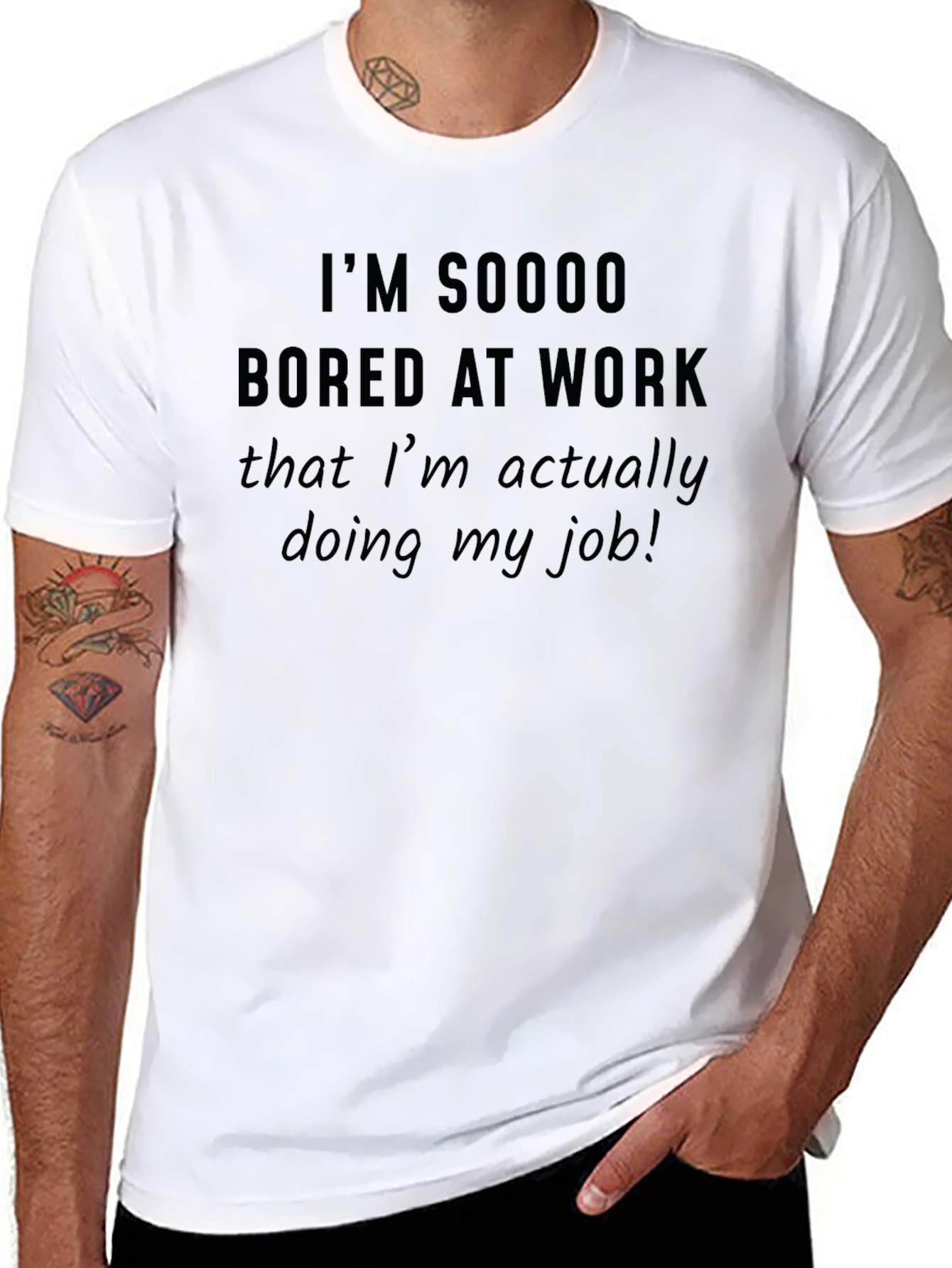 Funny Bored at Work T-Shirt