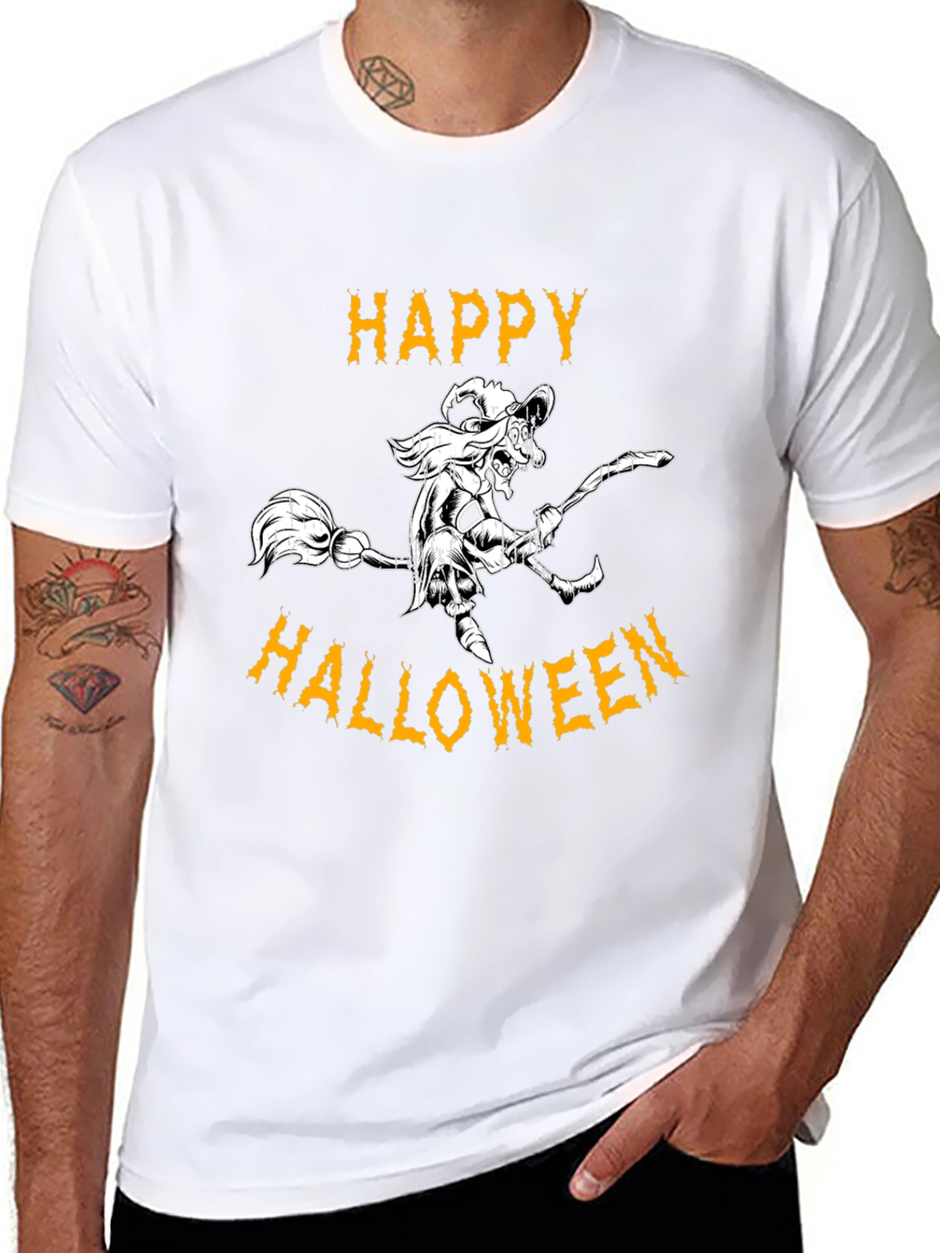 Happy Halloween Witch Graphic Tee