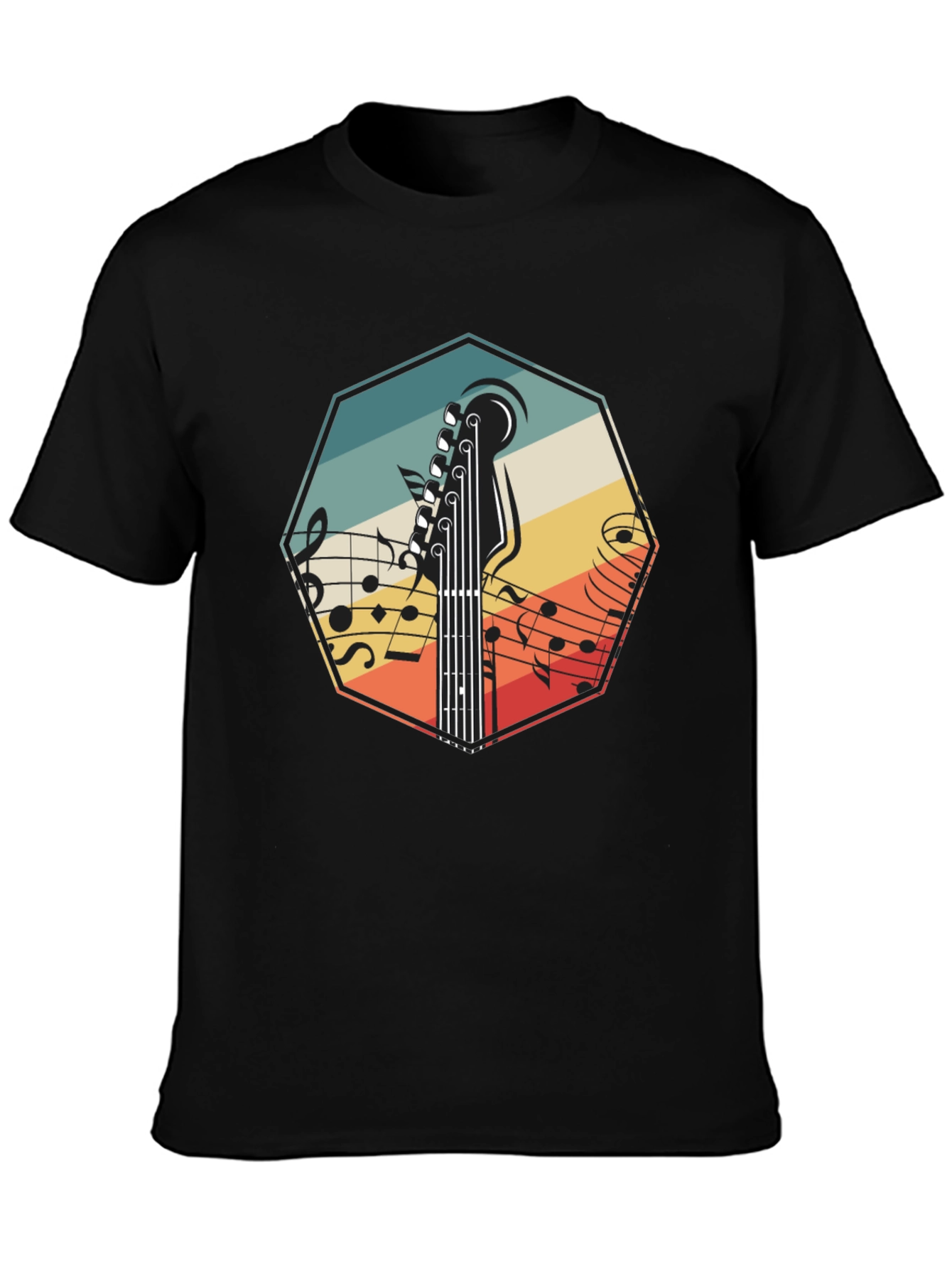 Retro Guitar Music T-Shirt