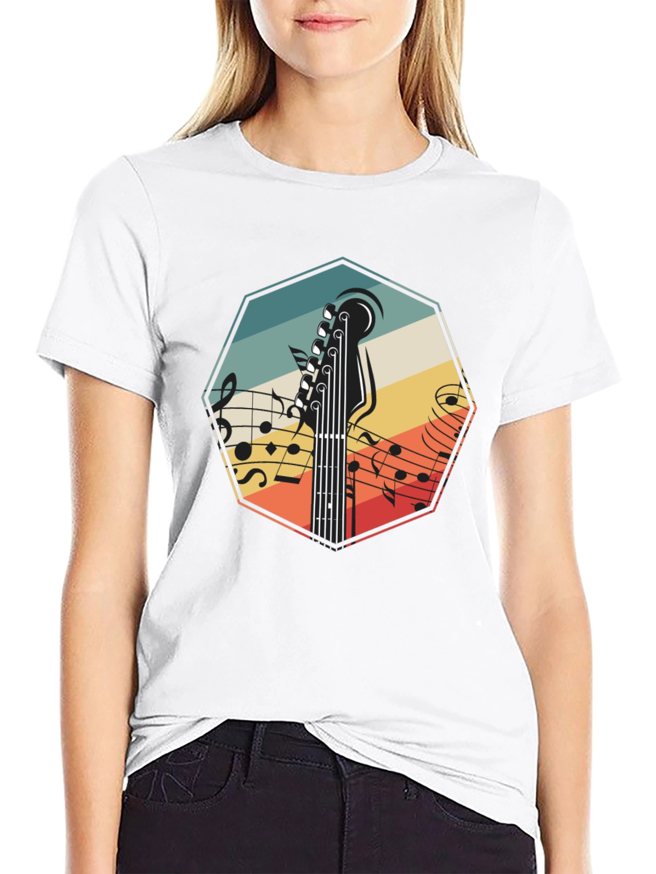 Retro Guitar Music T-Shirt