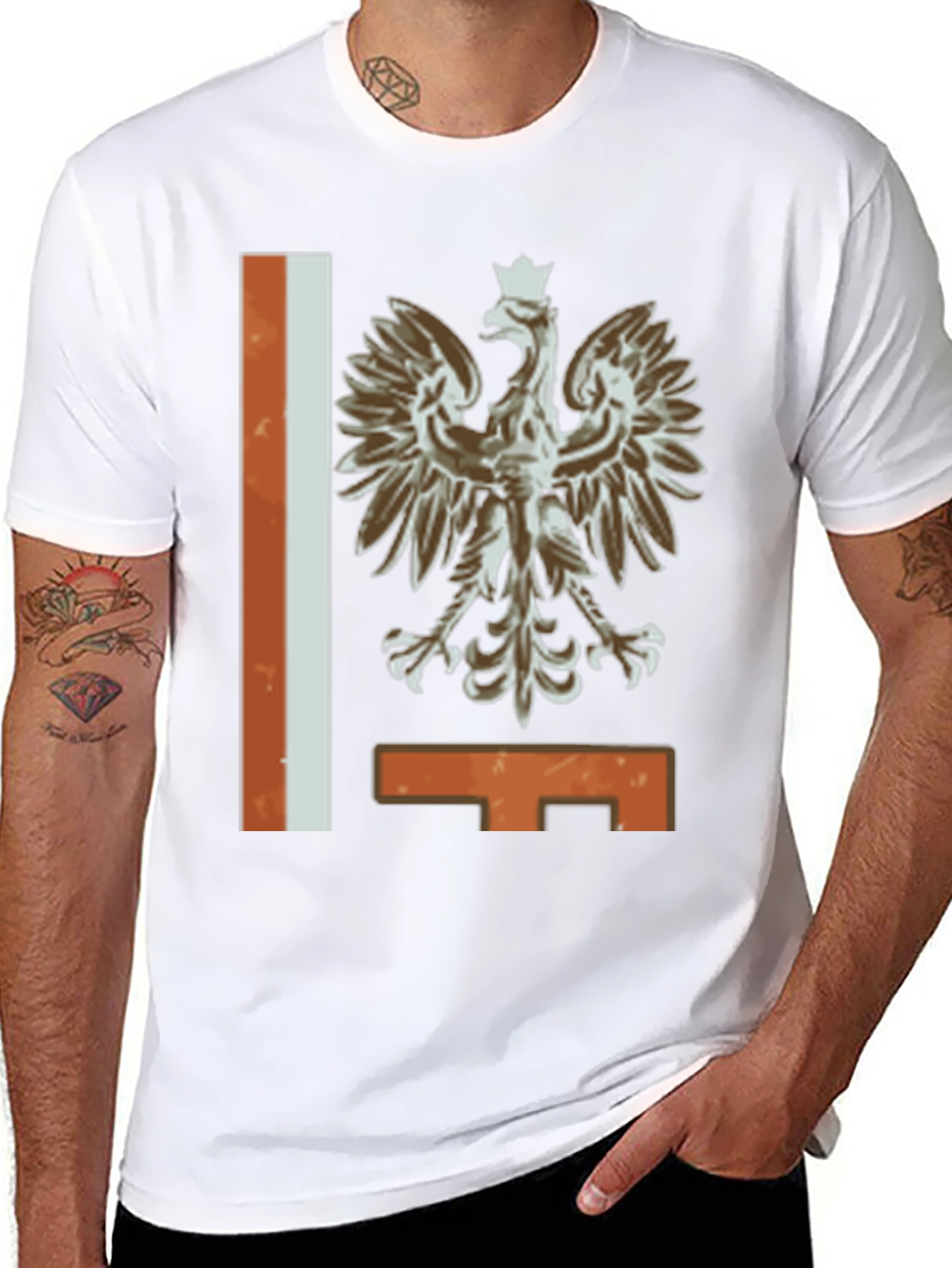 Polish Eagle Crest Graphic T-Shirt