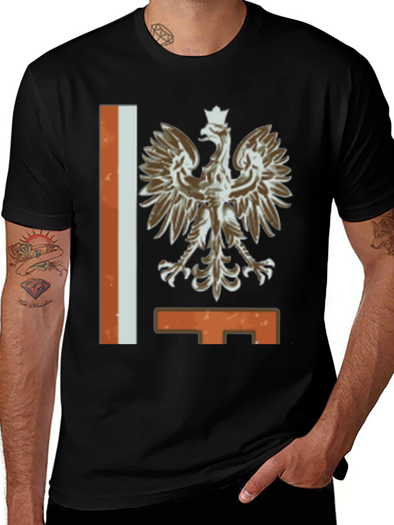 Polish Eagle Crest Graphic T-Shirt