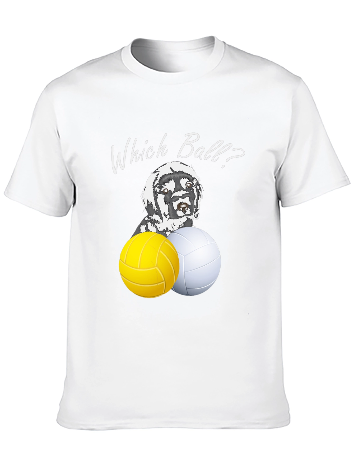 Which Ball? Dog & Volleyball Graphic Tee