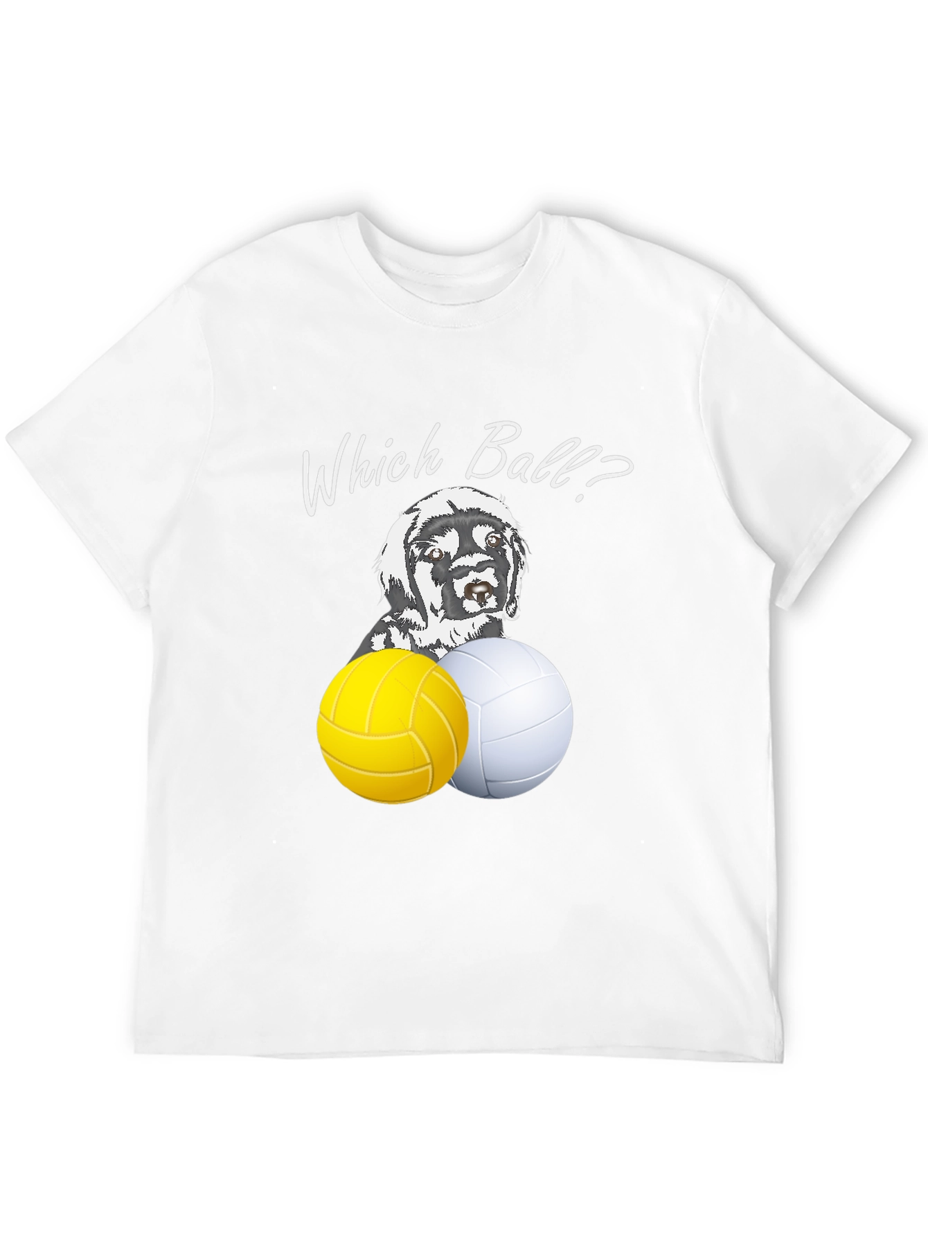 Which Ball? Dog & Volleyball Graphic Tee