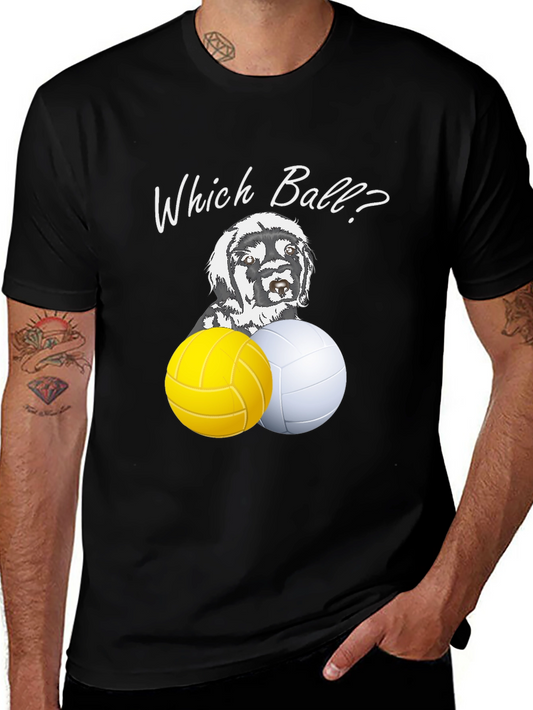 Which Ball? Dog & Volleyball Graphic Tee