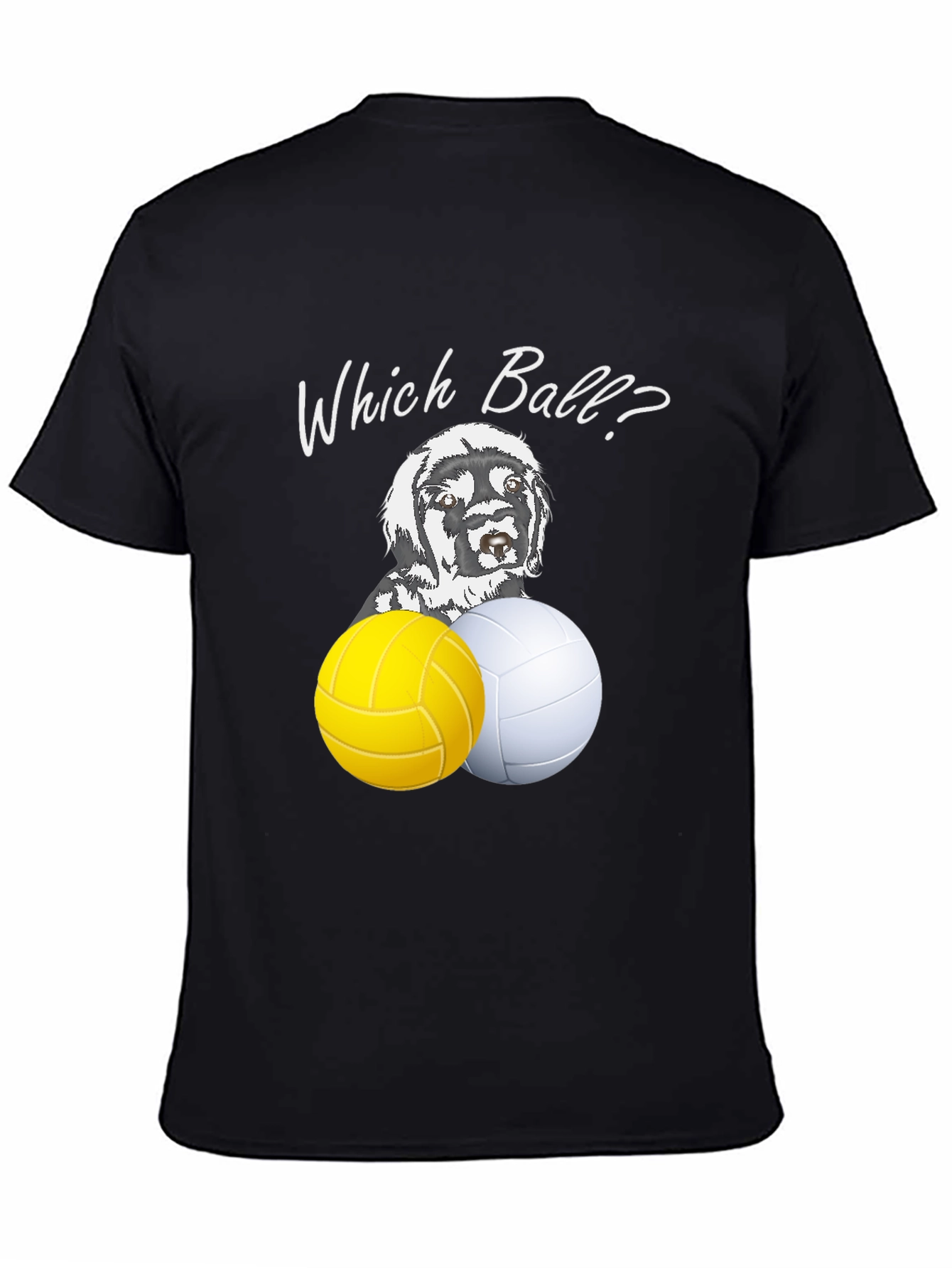 Which Ball? Dog & Volleyball Graphic Tee