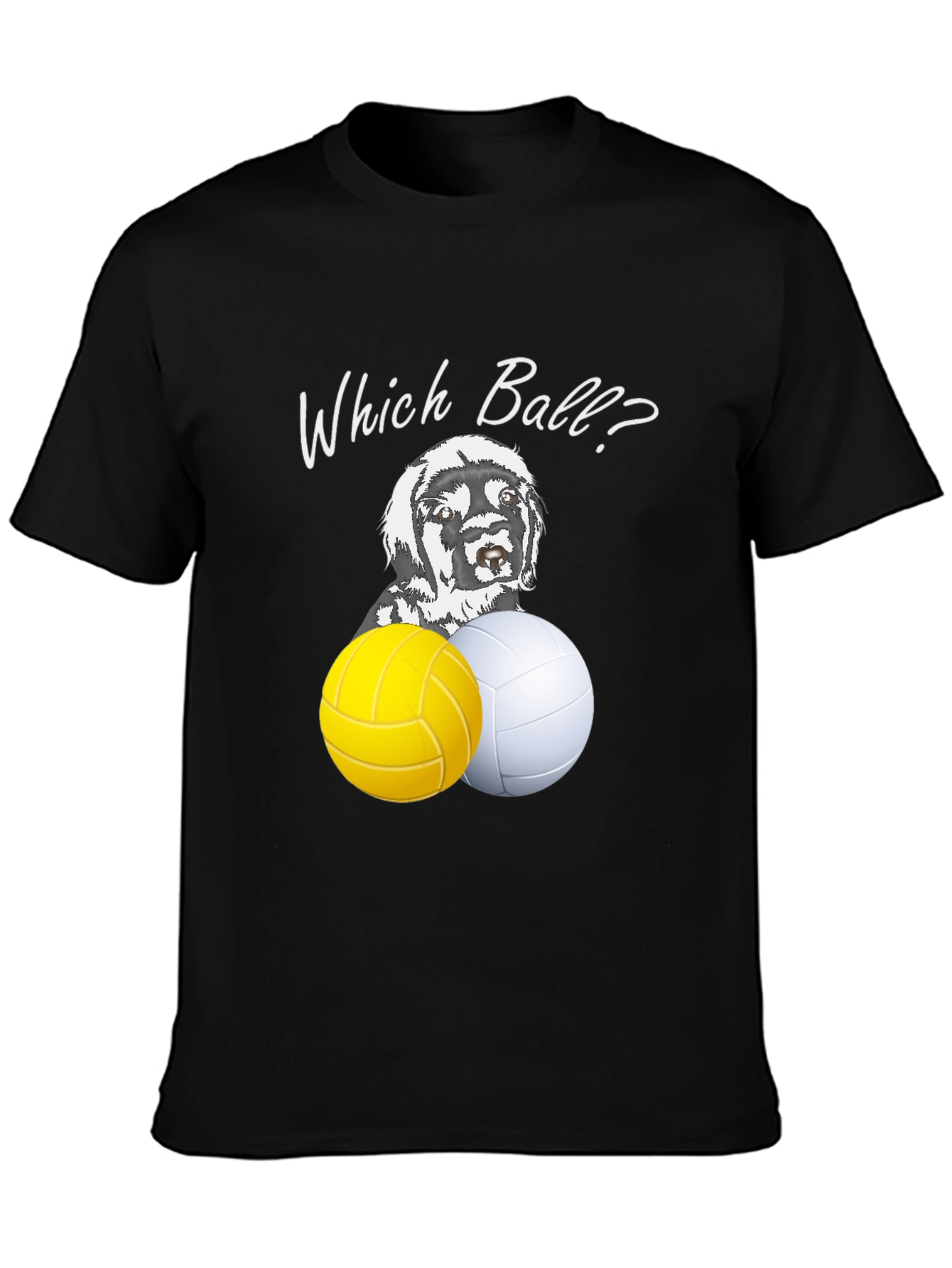Which Ball? Dog & Volleyball Graphic Tee