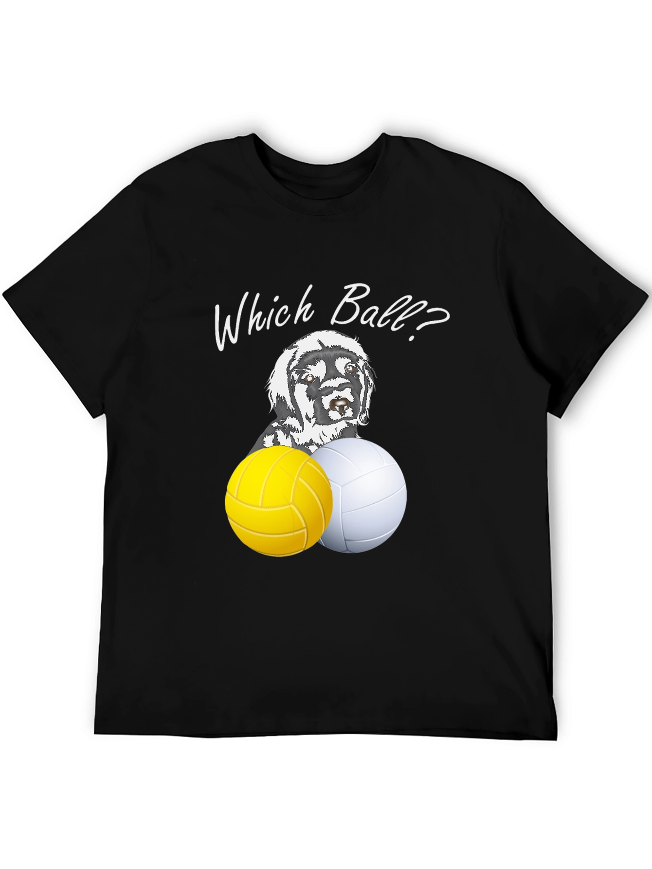 Which Ball? Dog & Volleyball Graphic Tee