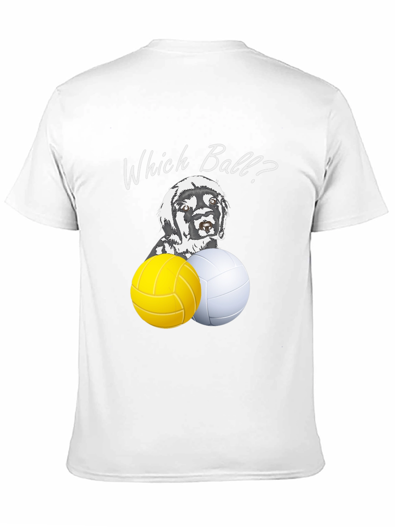 Which Ball? Dog & Volleyball Graphic Tee