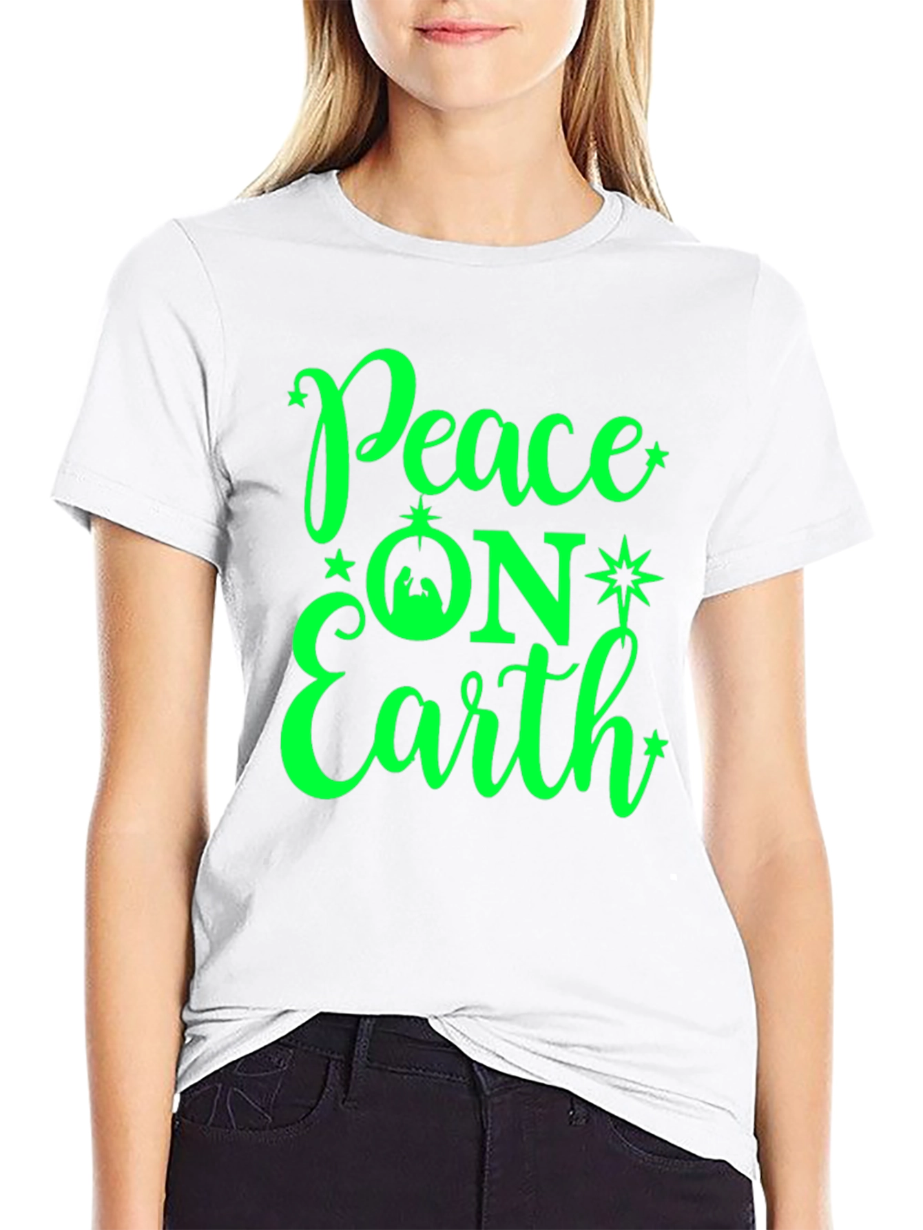Peace on Earth Graphic Tee - Christmas Holiday