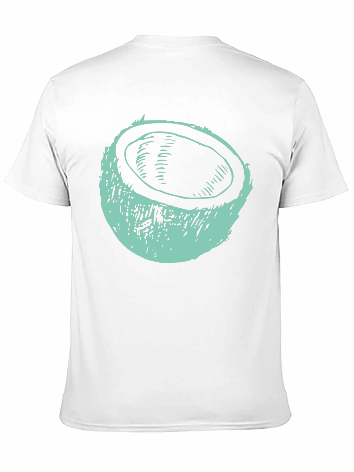 Coconut Graphic Tee - Black Cotton T-Shirt