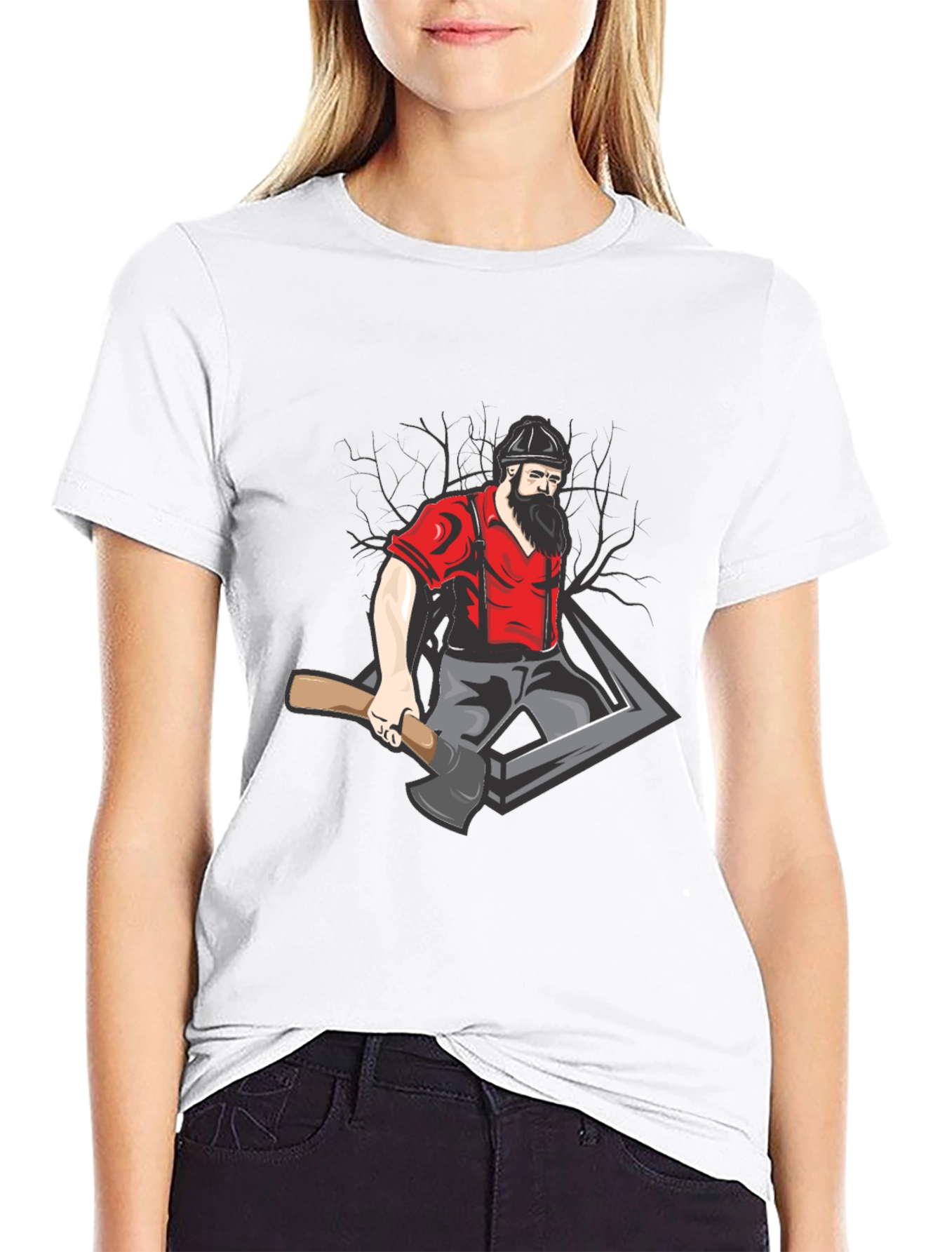 Lumberjack Graphic Tee - Black