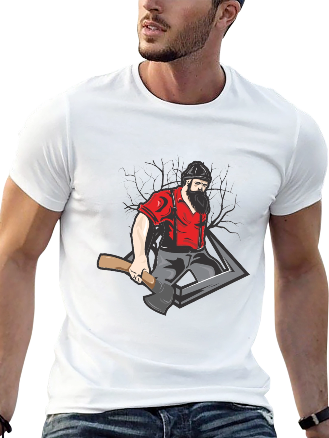 Lumberjack Graphic Tee - Black