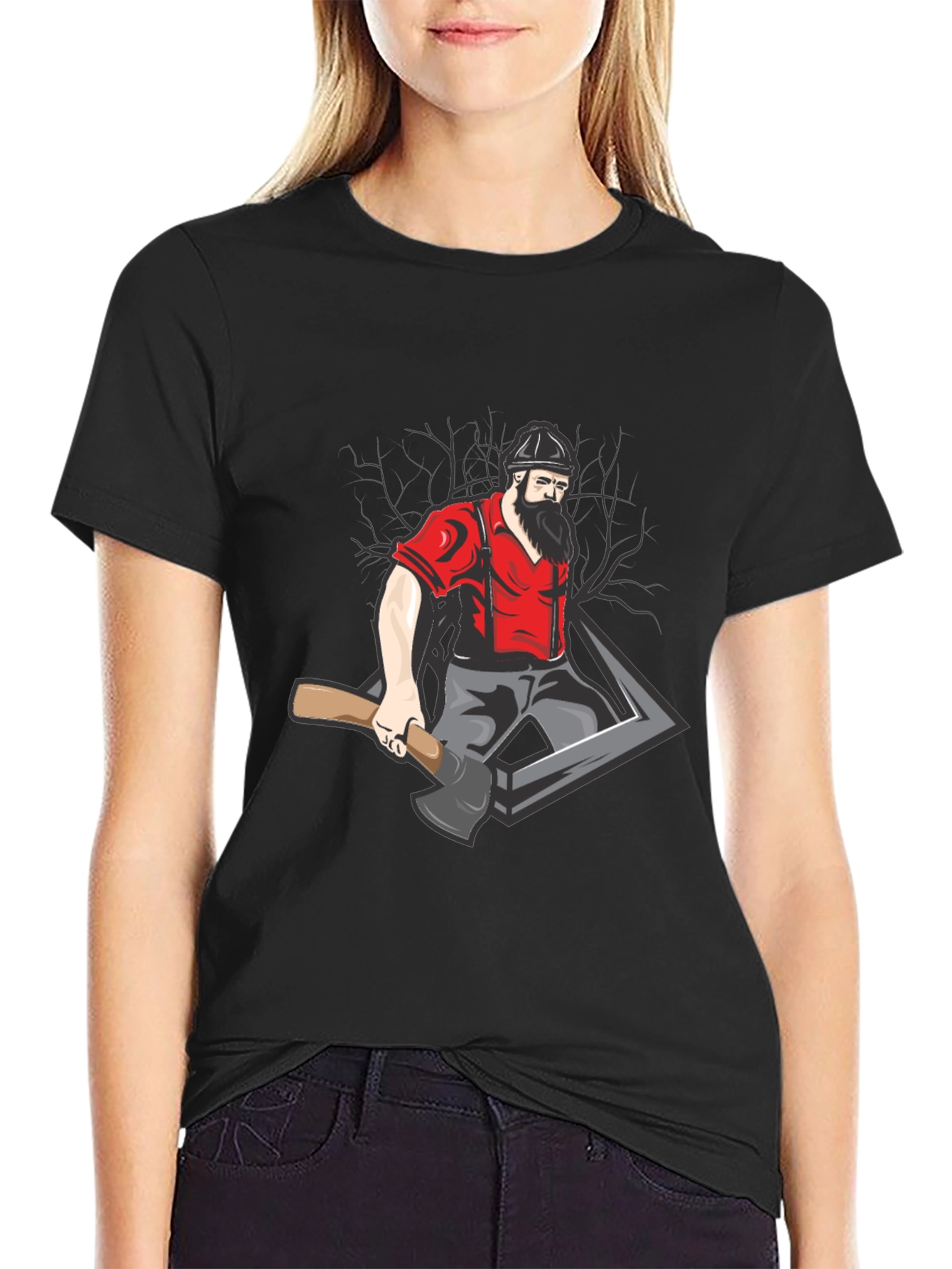 Lumberjack Graphic Tee - Black