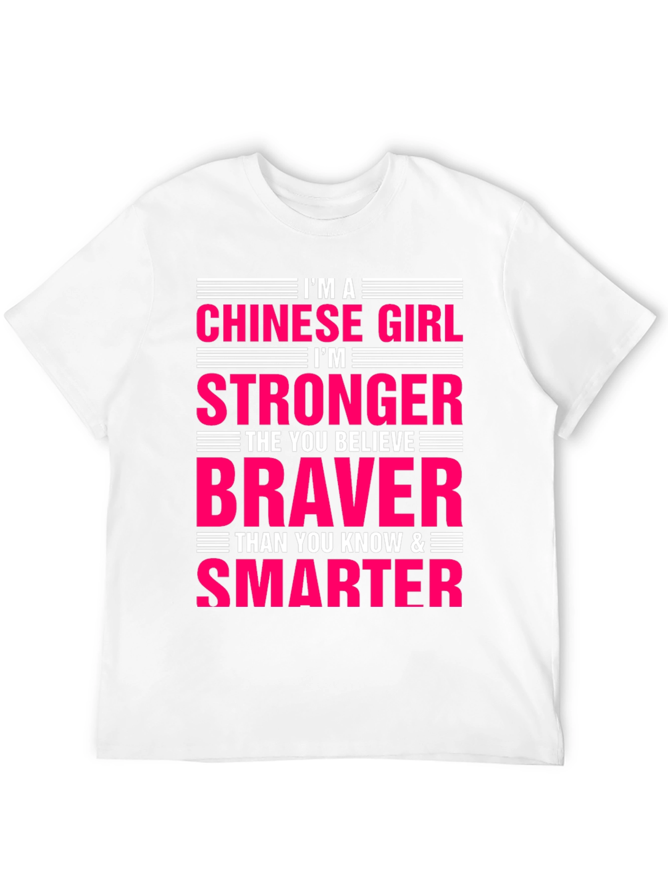 Im a Chinese Girl T-Shirt - Strong Brave Smart